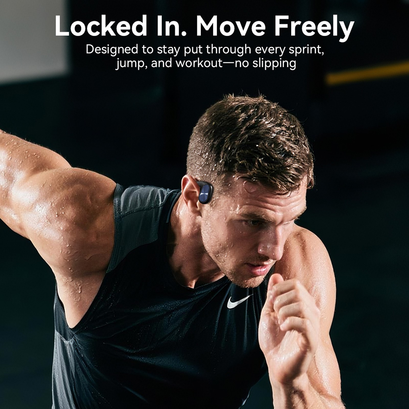 Wireless Open ear Headphone 3D Stereo Sound Bluetooth Earbuds for Sport Fitness