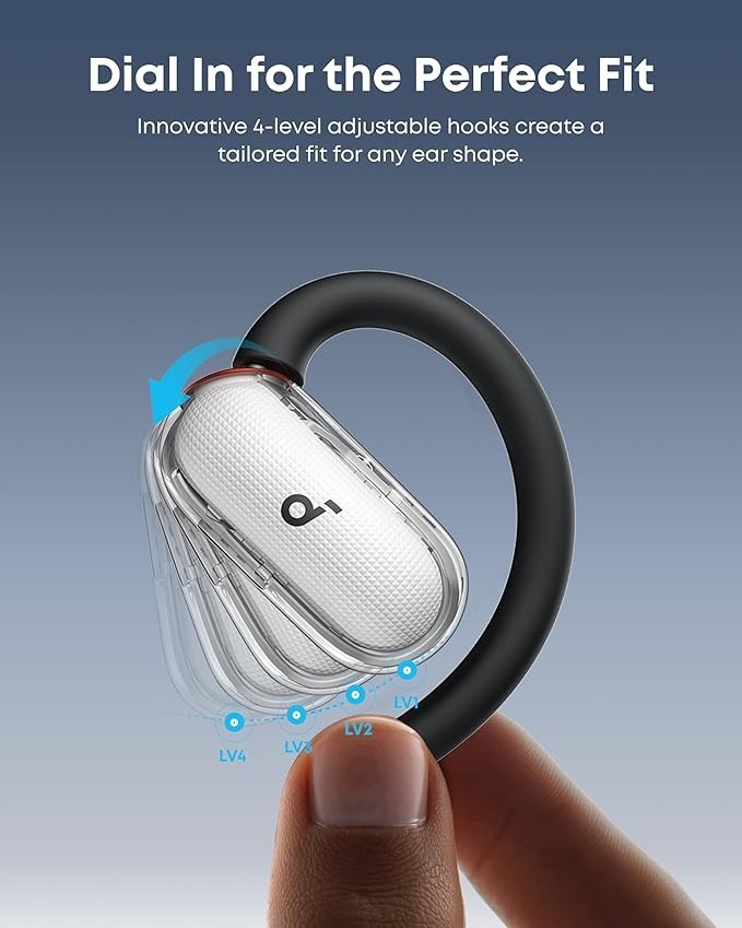 Soundcore V40i, Open-Ear Headphones, 4 Adjustable Positions for Every Ear size