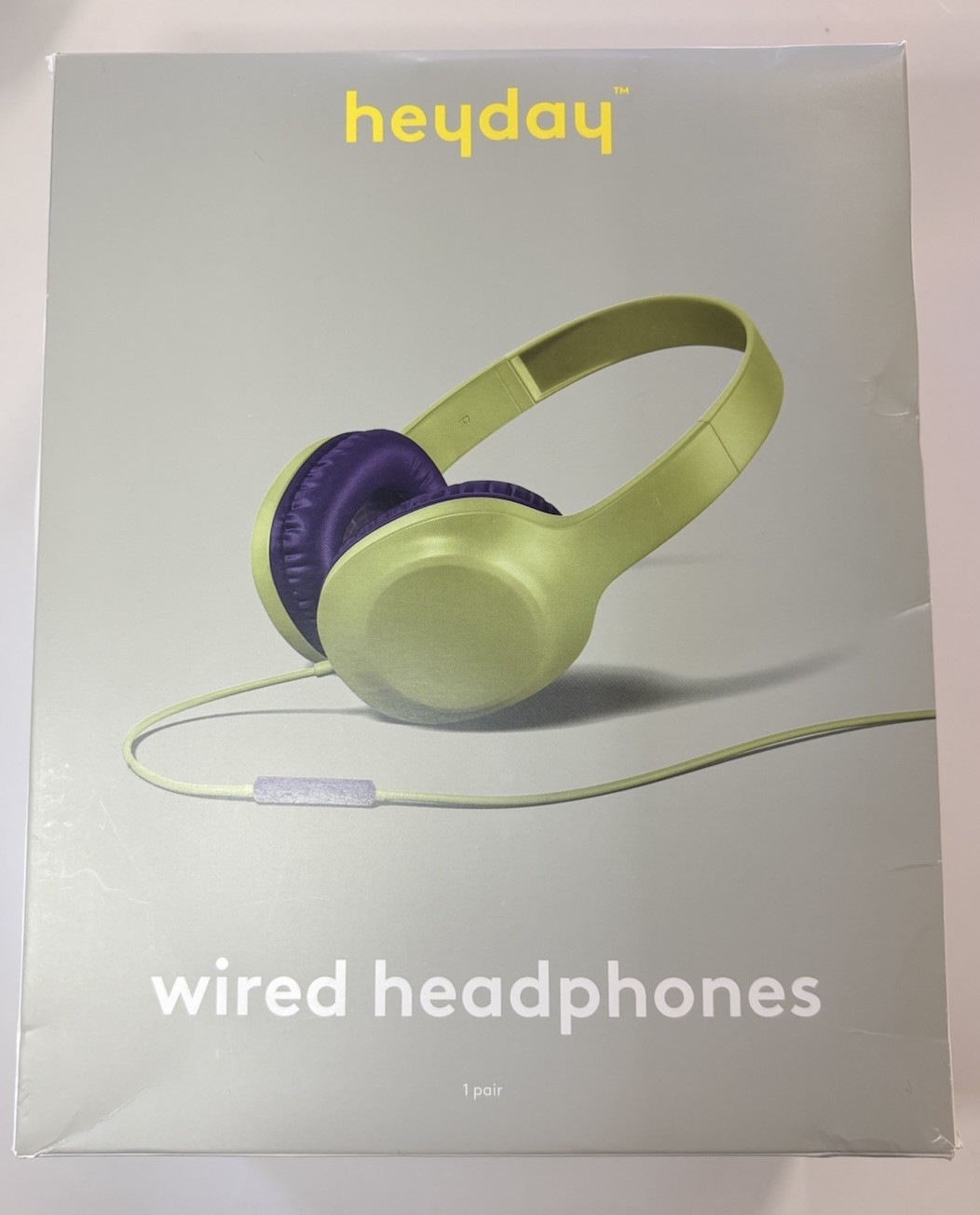 Heyday Wired On-Ear Headphones – Multiple Colors – Tangle-Free Cable – NEW