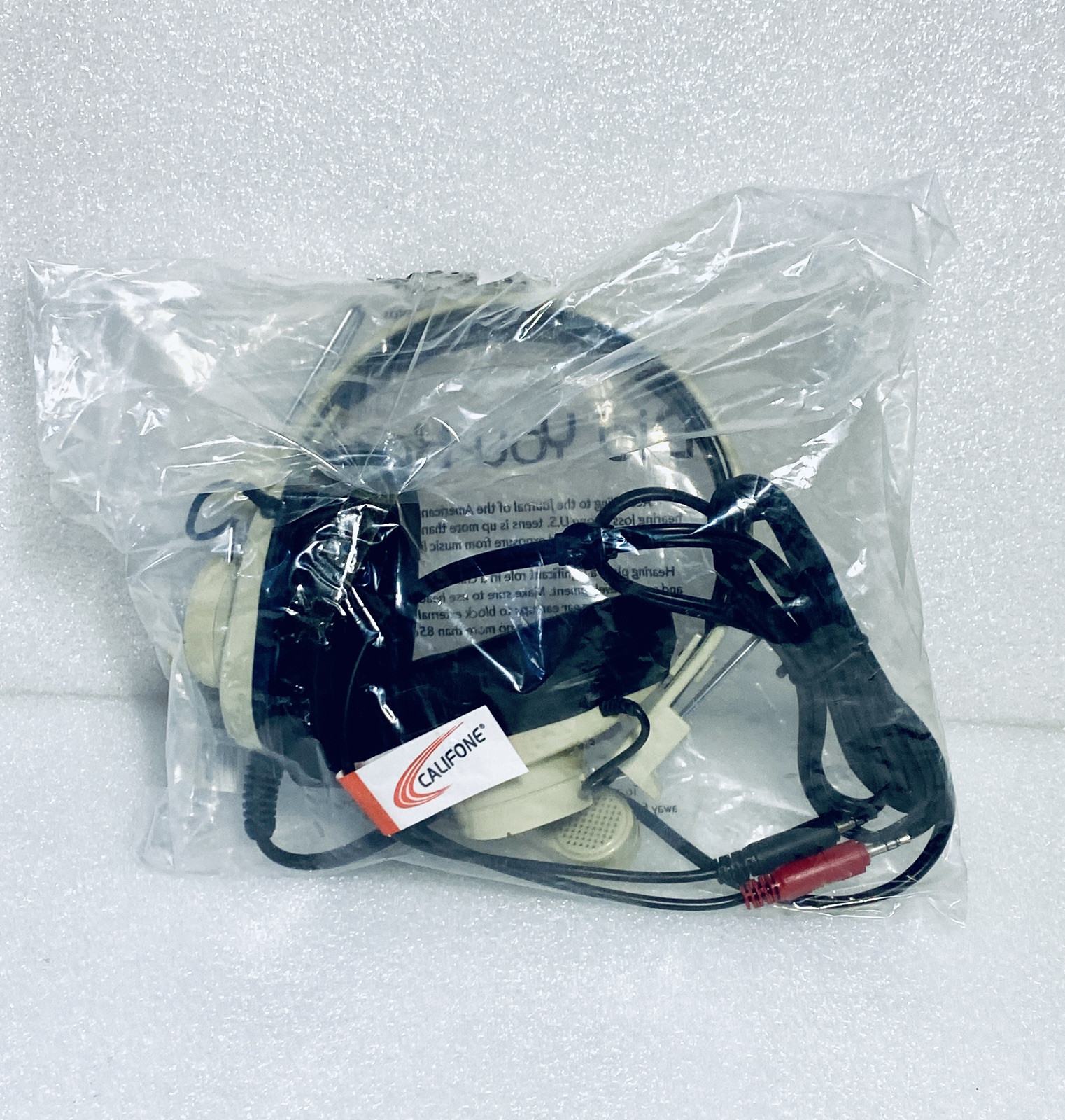 lot of 2 New-Califone 3066AV 3.5mm Wired Over-The-Head Multimedia Stereo Headset