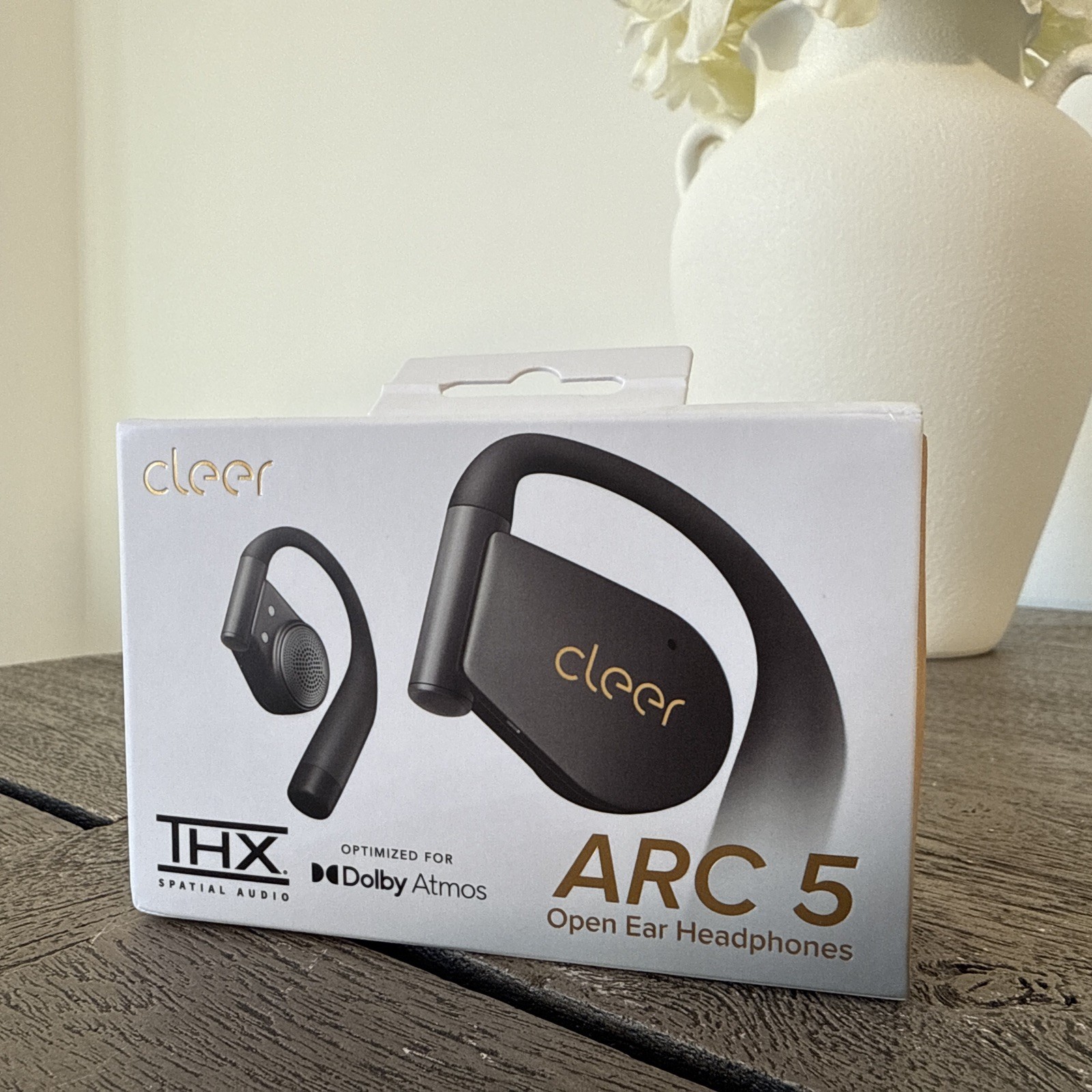 Cleer ARC 5 Open-Ear Wireless Earbuds, Dolby Atmos & THX Spatial Audio, IPX7