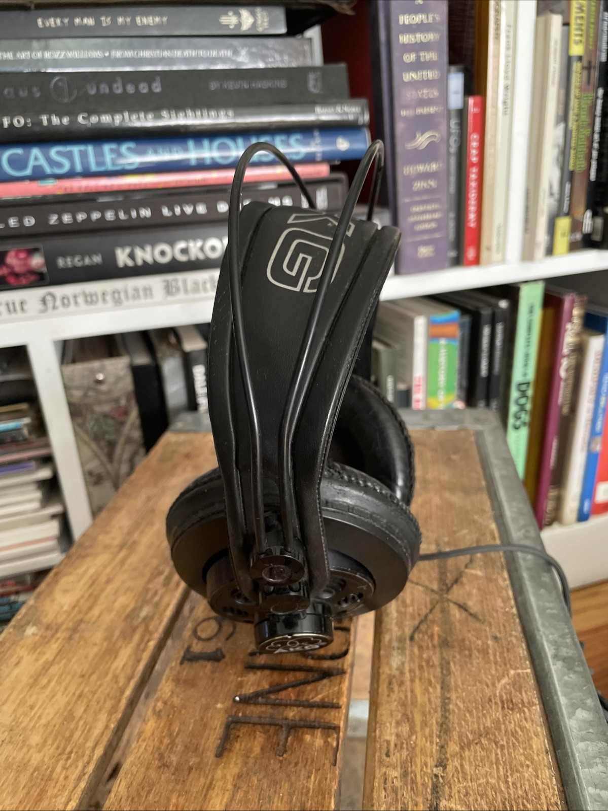 Vintage AKG K240 DF 600 Ohm Studio Monitor Headphones Austria Working SEE VIDEO!