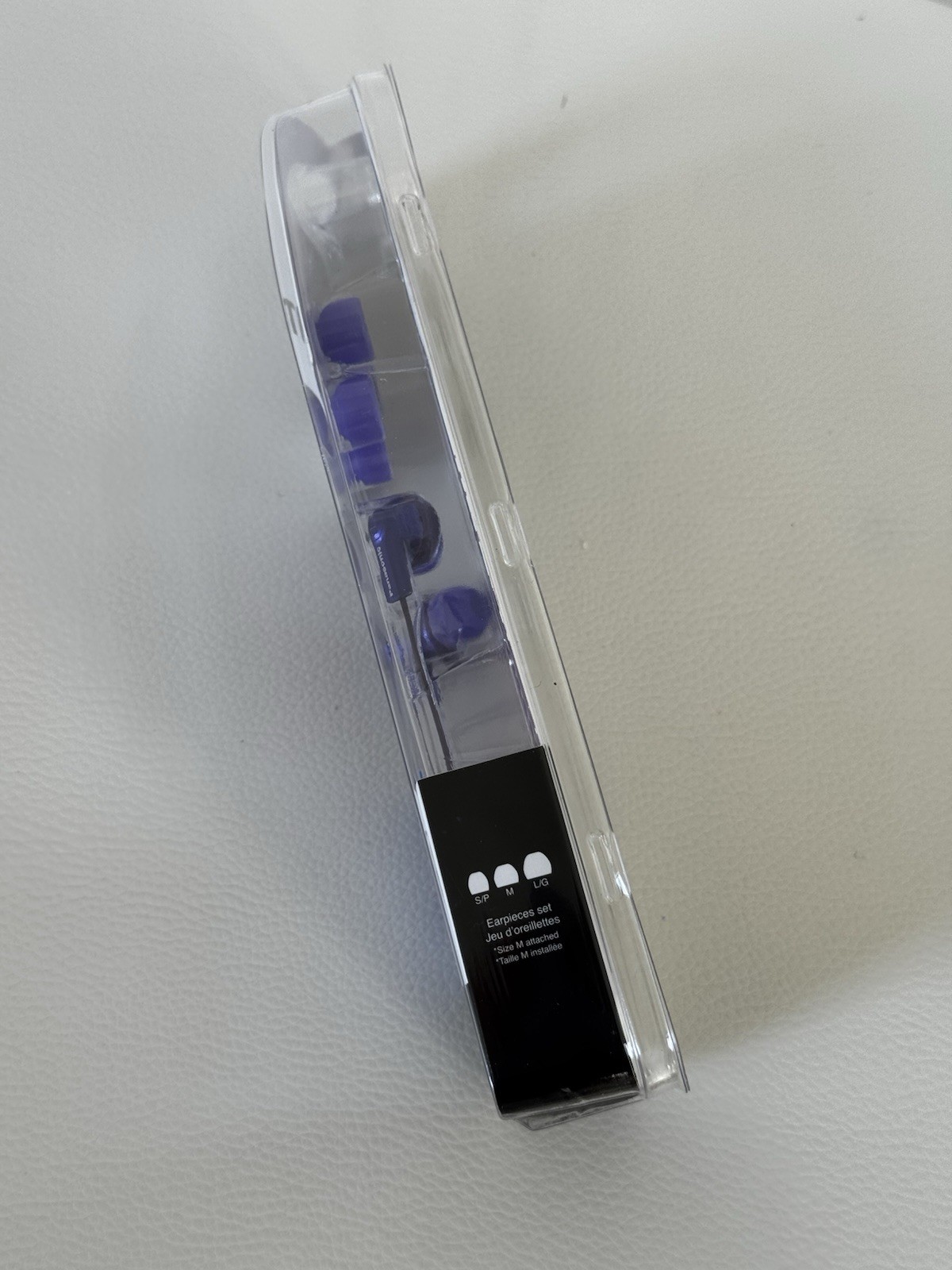 New Panasonic RP-HJE120 ErgoFit Earbud Headphones Ergonomic Hold Design Purple