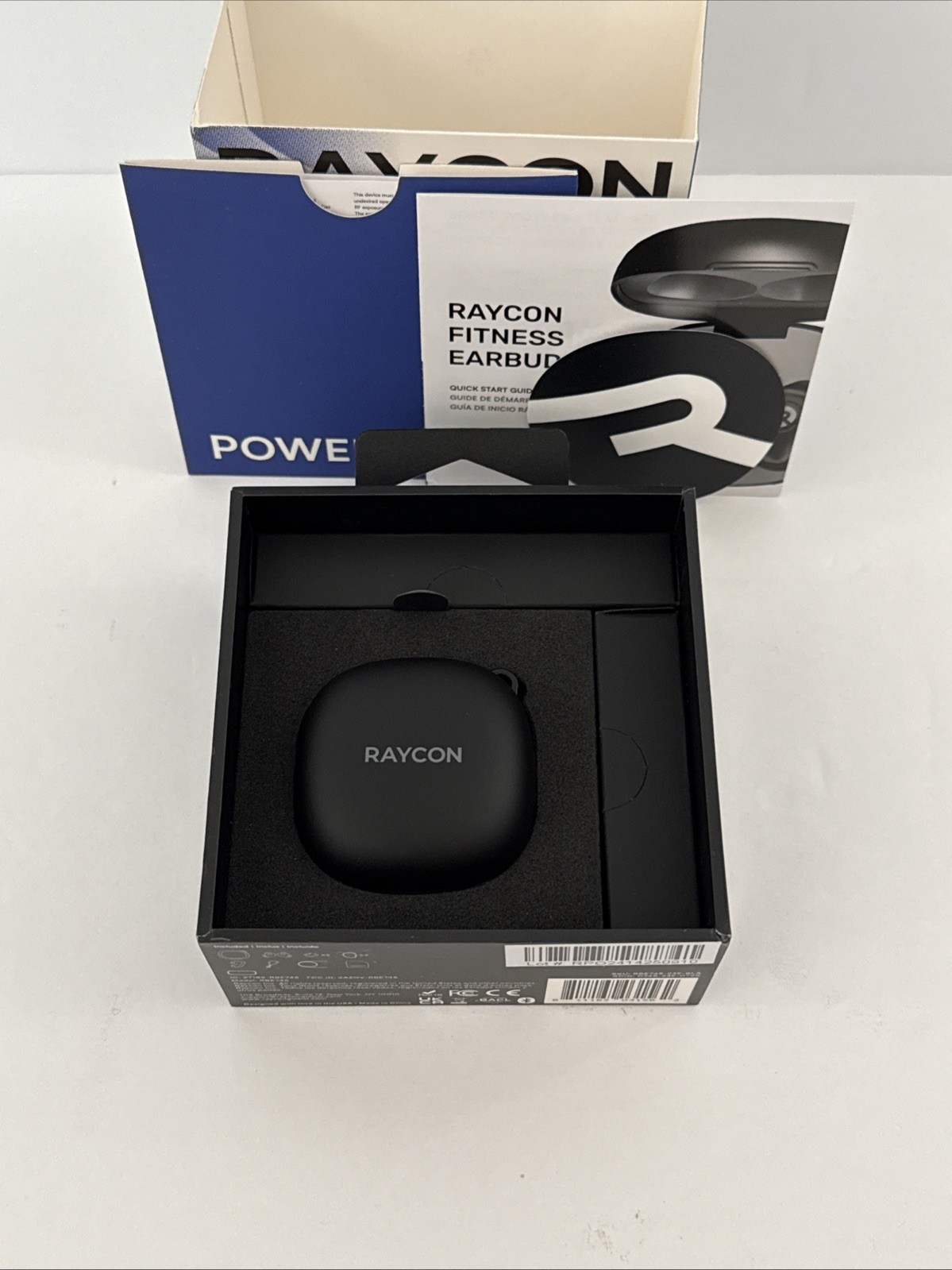 Raycon RBE745-23E-BLA The Fitness Earbuds Active Noise Cancellation “Black” NEW