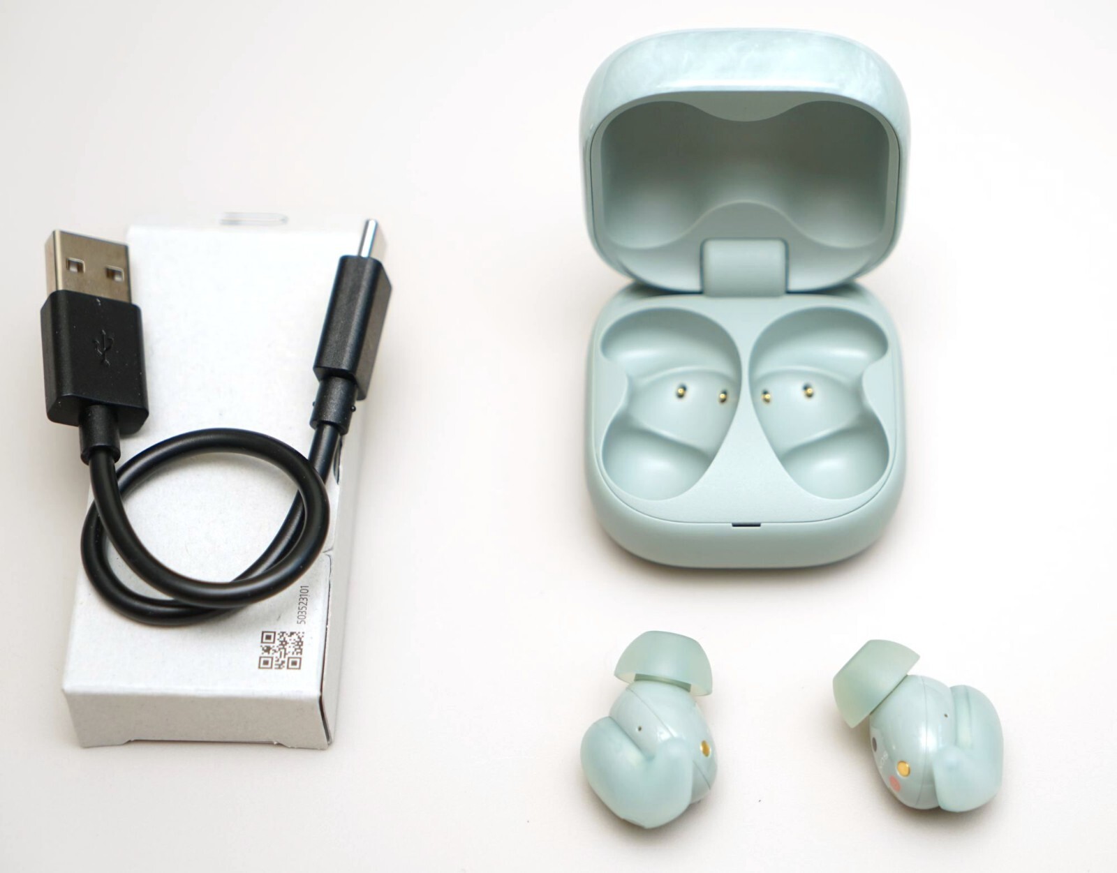 Sony WF-LS910 Earbuds Link Buds True Wireless Noise Canceling WFLS910 Sage Green