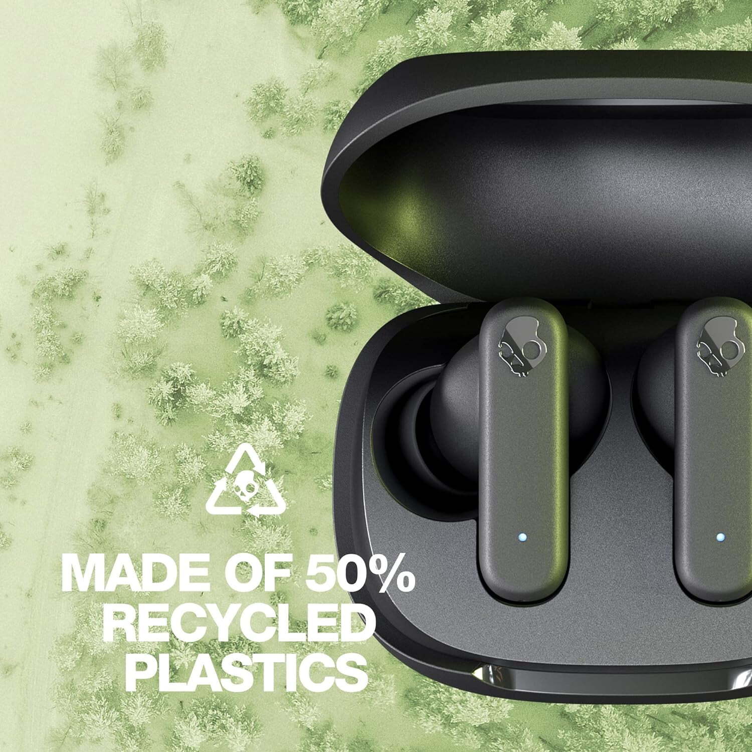Skullcandy Smokin’ Buds XT True Wireless in-Ear Earbuds, Flame