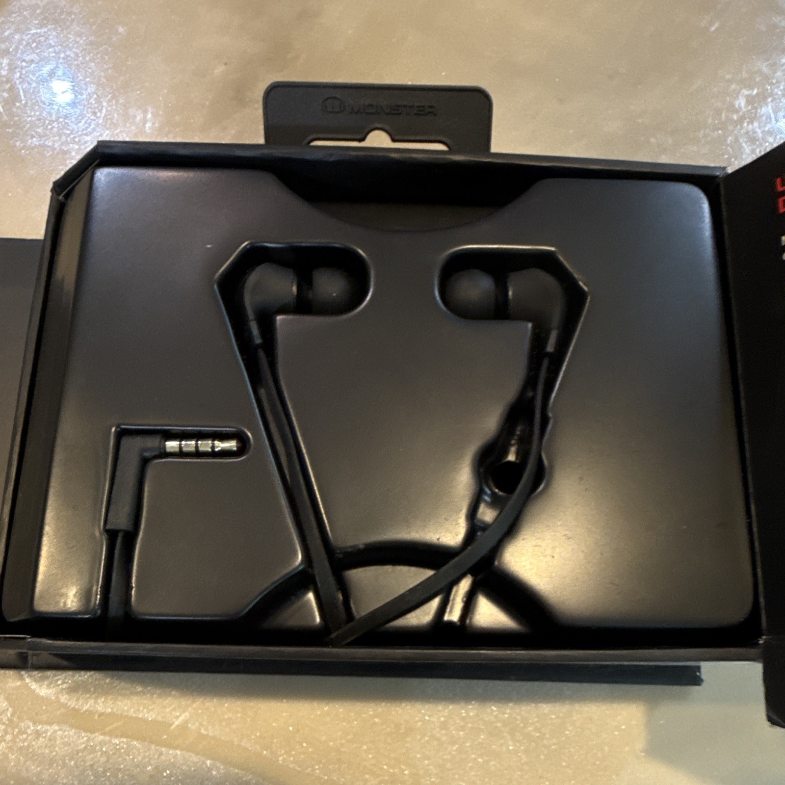 Monster N-LITE In-Ear Earbuds Black 3.5mm w/ Mic In-Line Control MPN