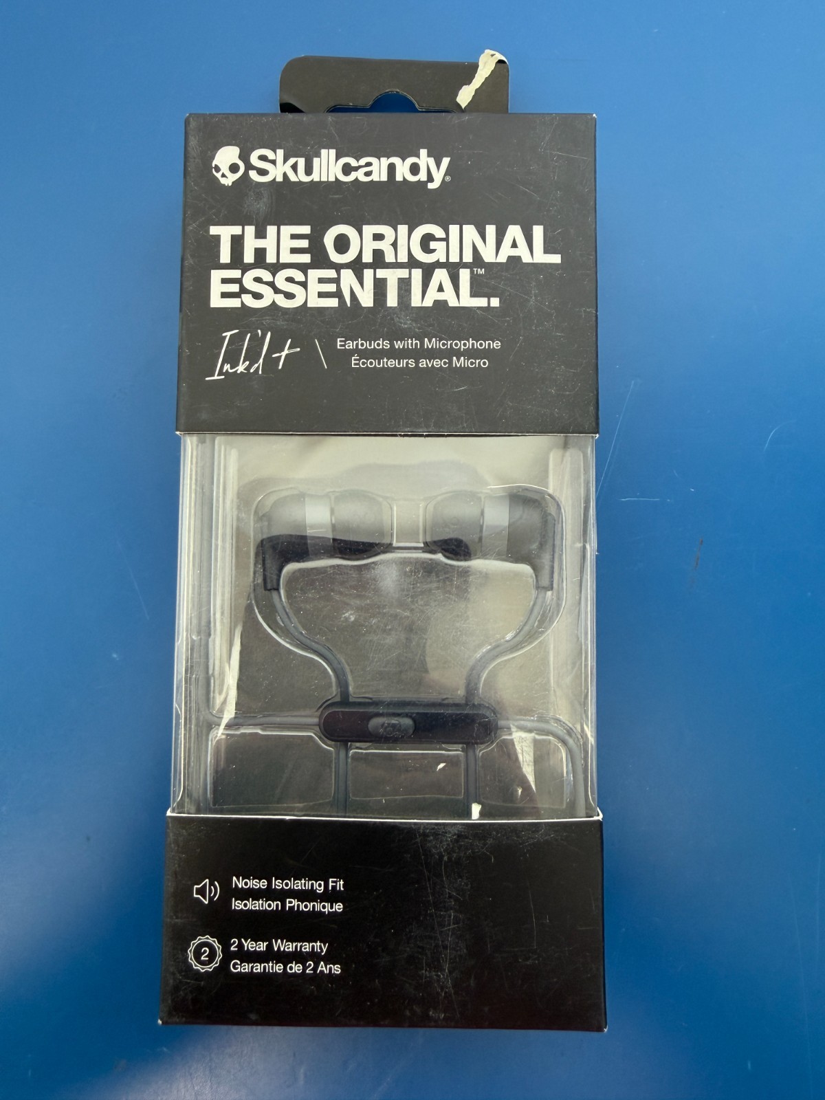 NEW Skullcandy Ink’d+ Plus Wired Earbuds Android Earphones with Mic 3.5mm Black