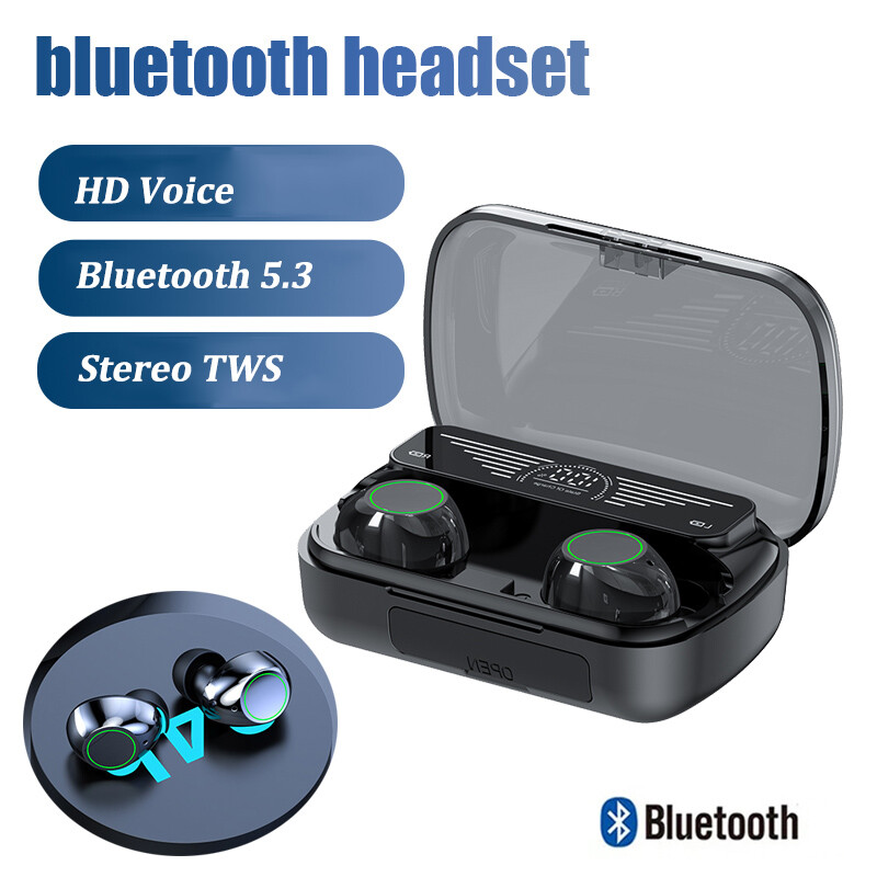 Bluetooth 5.3 Earbuds True Wireless Headphones Super Bass Waterproof Headset