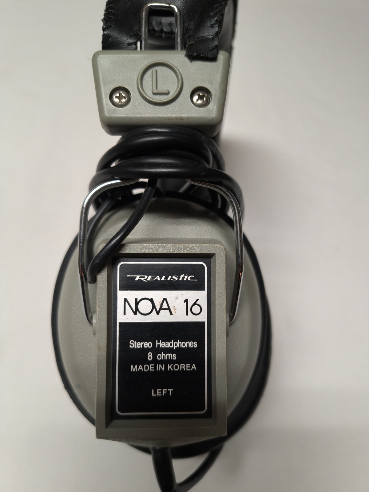 VTG Realistic Nova 16 Headphones Stereo 8 ohms Volume Control Green Over Ear