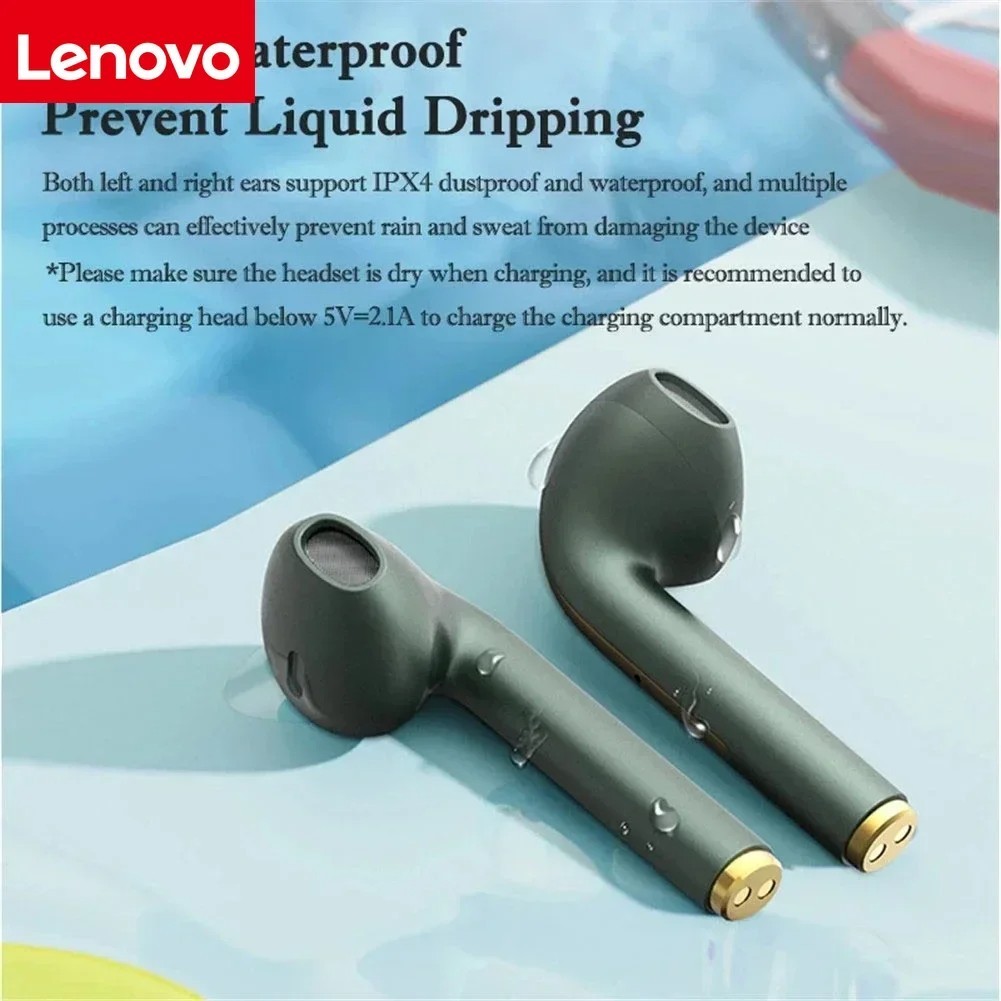 Lenovo J18 Wireless Earphone HiFI In-ear Stereo with Microphone Waterproof Bluet