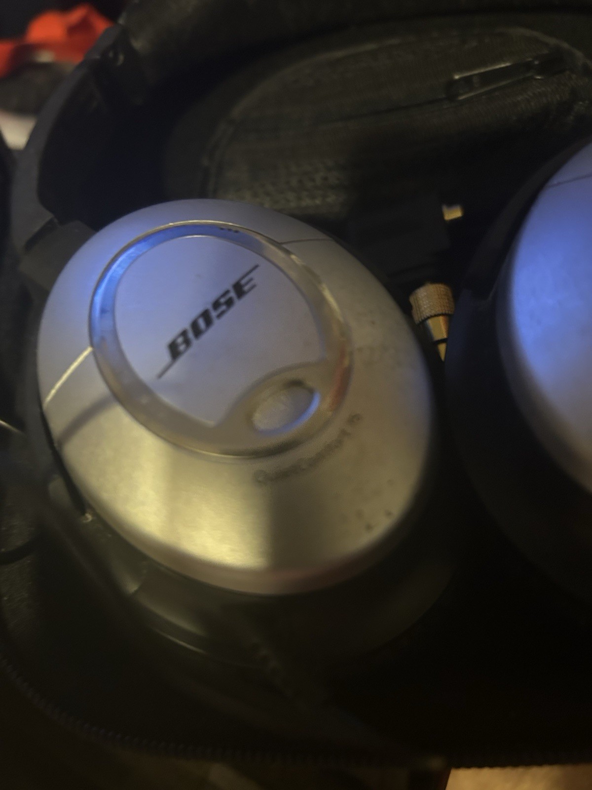 Bose OE On-Ear Headphones Wired Foldable W/ OEM Airplane Aviation Adapter Plug