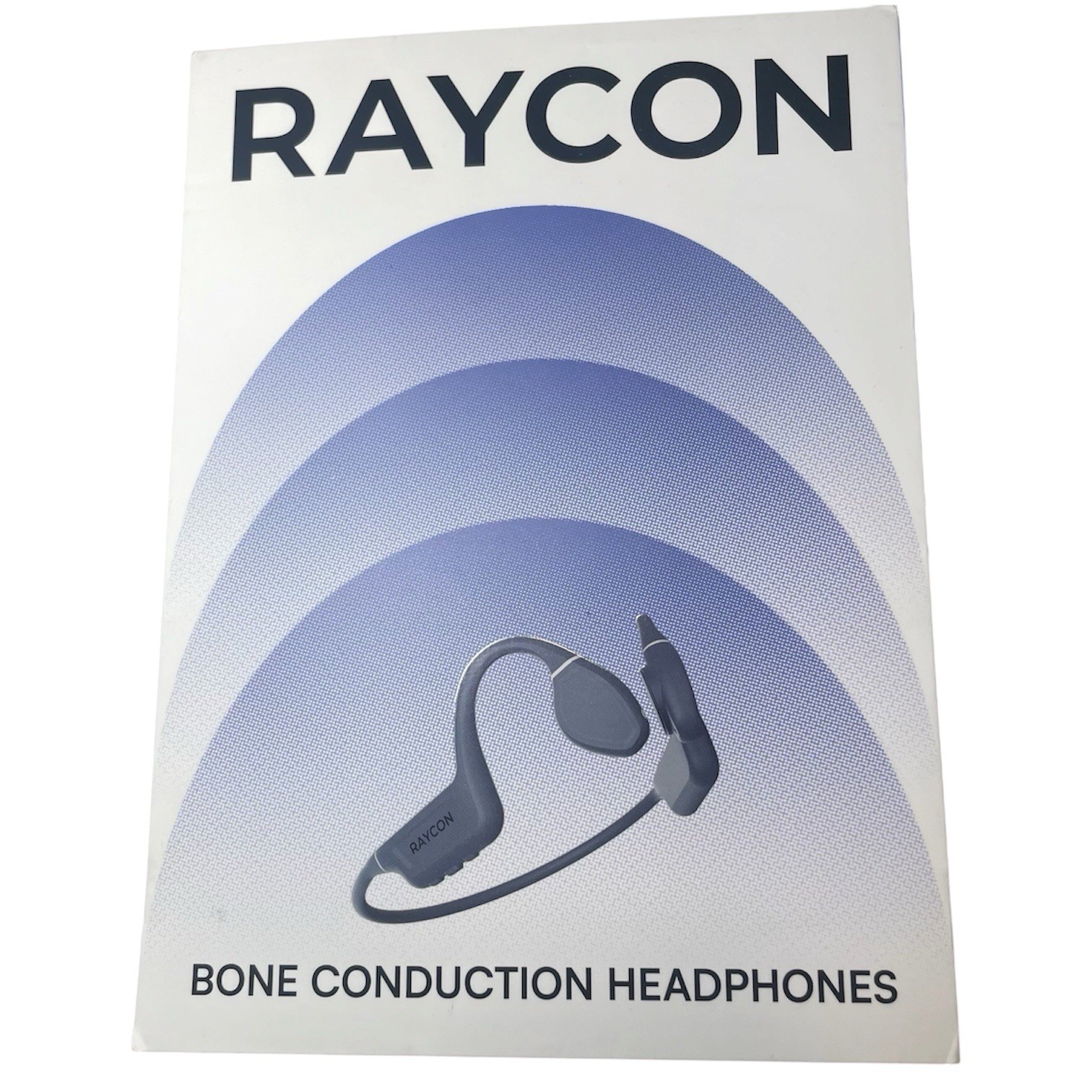 Raycon Bone Conduction Headphones Bluetooth Open Ear Running Gray – Open Box New