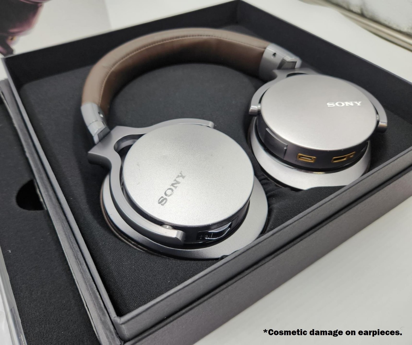 Sony MDR-1ADAC Hi-Res USB Stereo Headphones with S-Master HX (Brown)