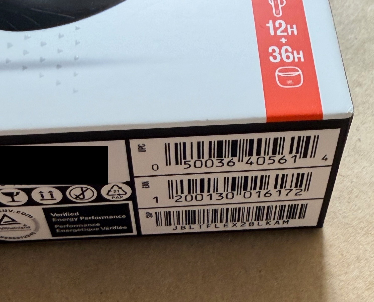 NEW JBL TUNE FLEX 2 PERFECT FIT ADAPTIVE NOISE CANCELLING WIRELESS EARBUDS BLACK
