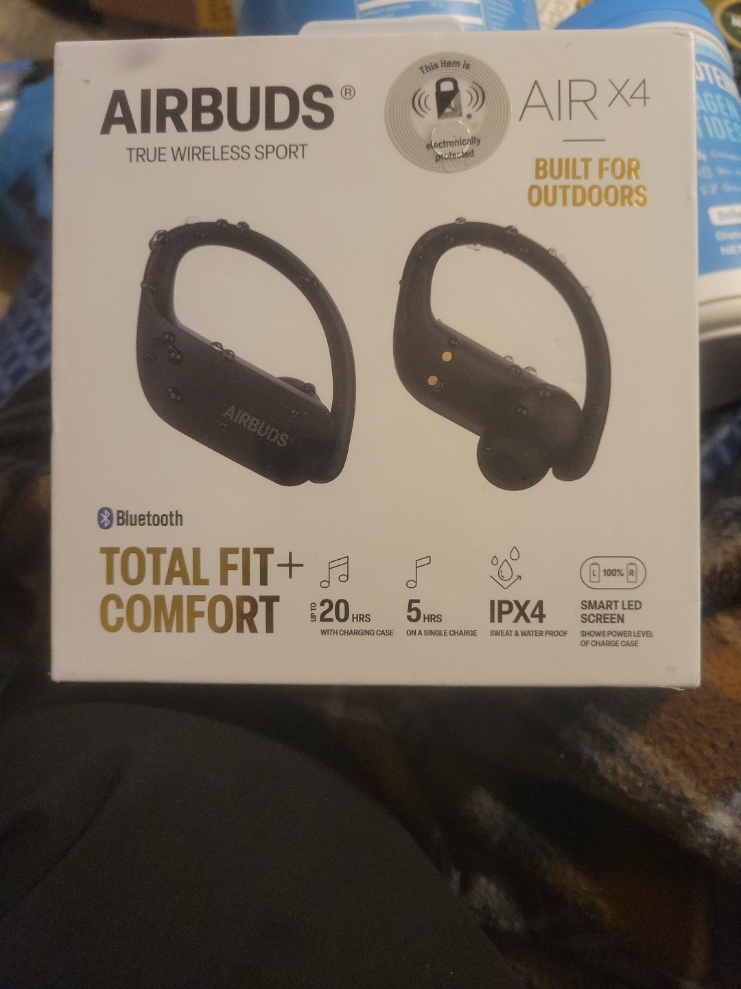 Air Sport True Wireless Earbuds Airbuds Water Resistant Air4x With Led Screen