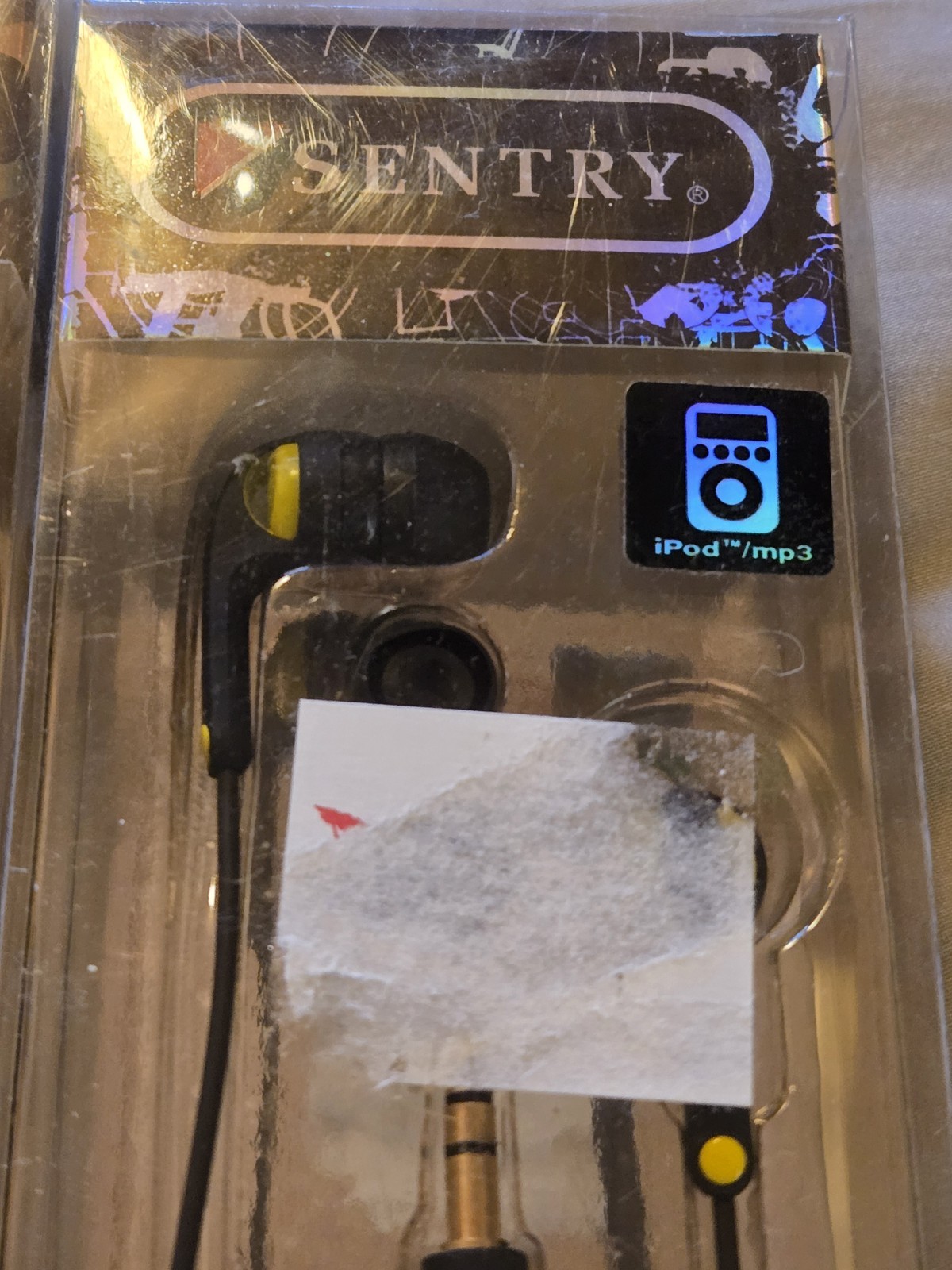 2 Sets of Sentry Earbuds, Bullet 9mm and Black/Yellow Sentry Earbuds