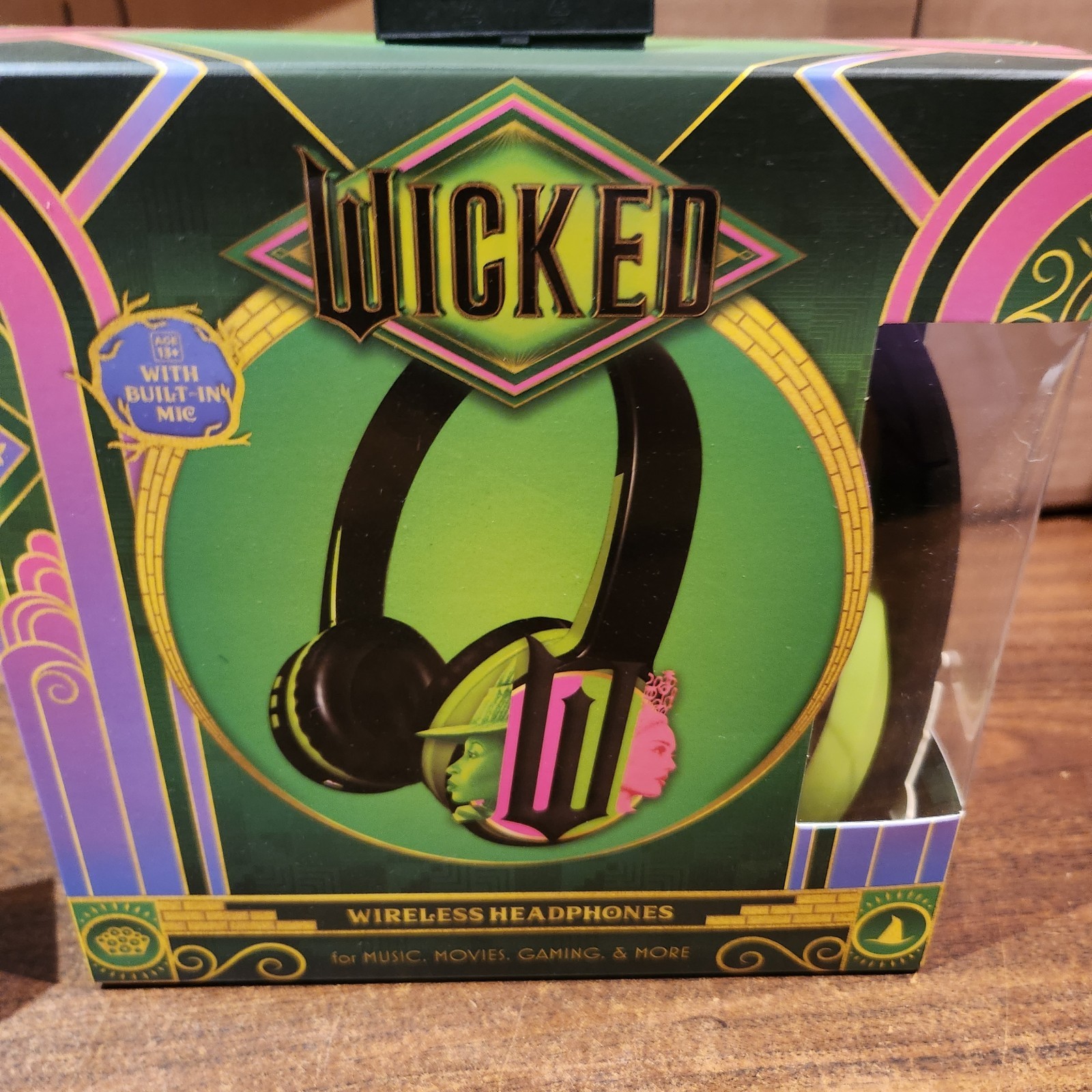 Lot of 2 NEW Wicked Headphones w/ Built-In Mic & Earbuds w/ Charging Case