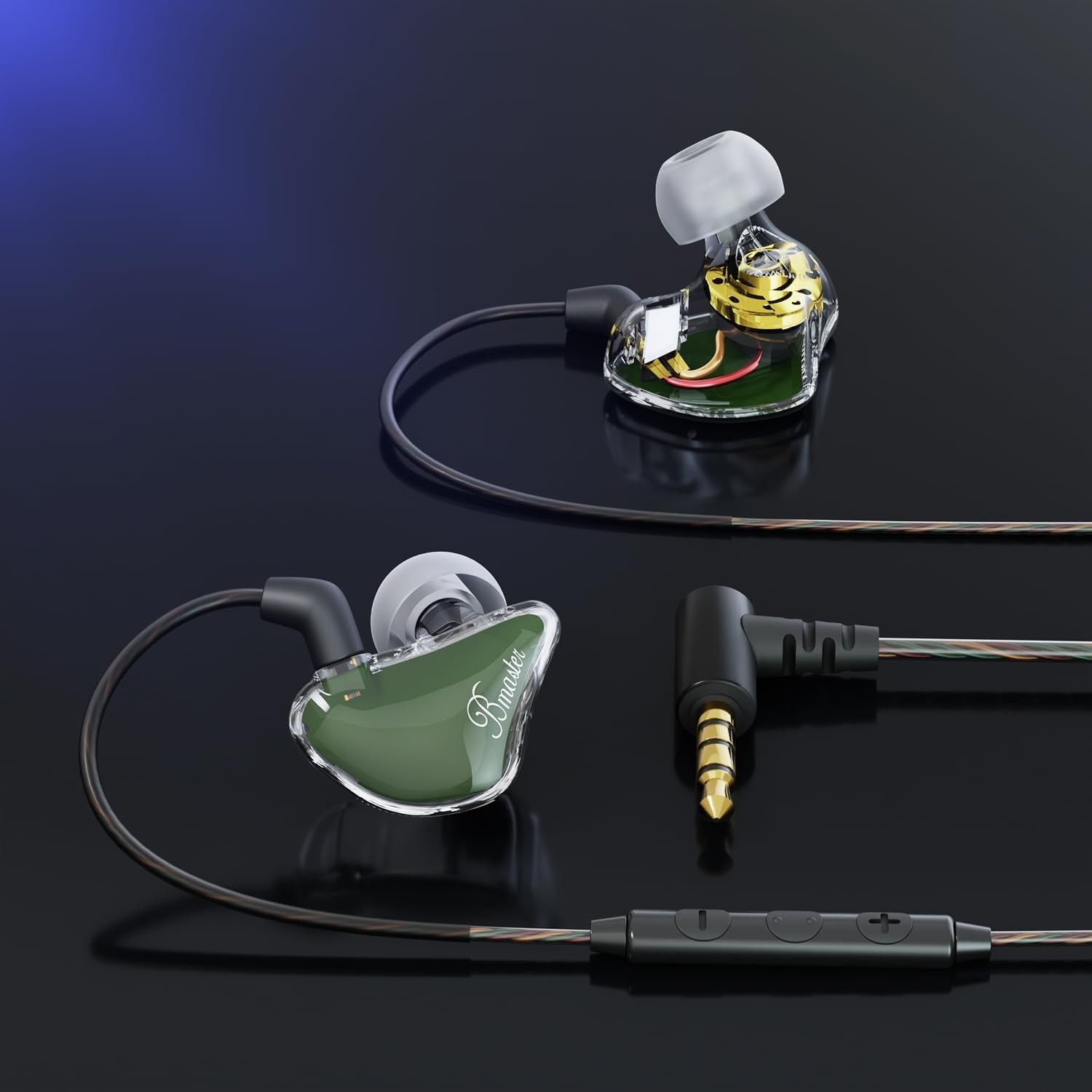 Bmaster in Ear Monitor Headphones for Musicians, Hybrid Triple Drivers Dynami…