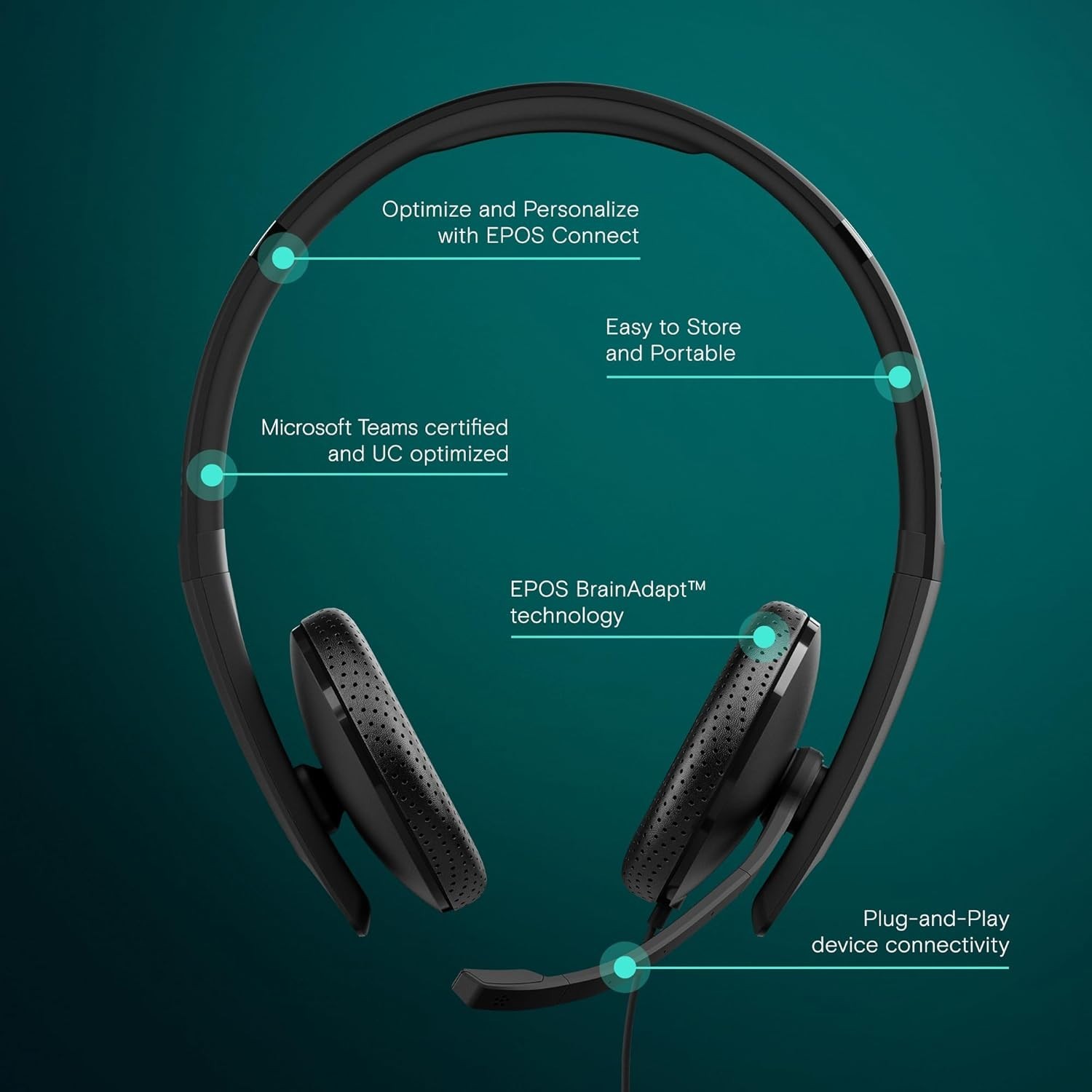 C10 Headphones Simple 1 Pack Black Noise Usbc