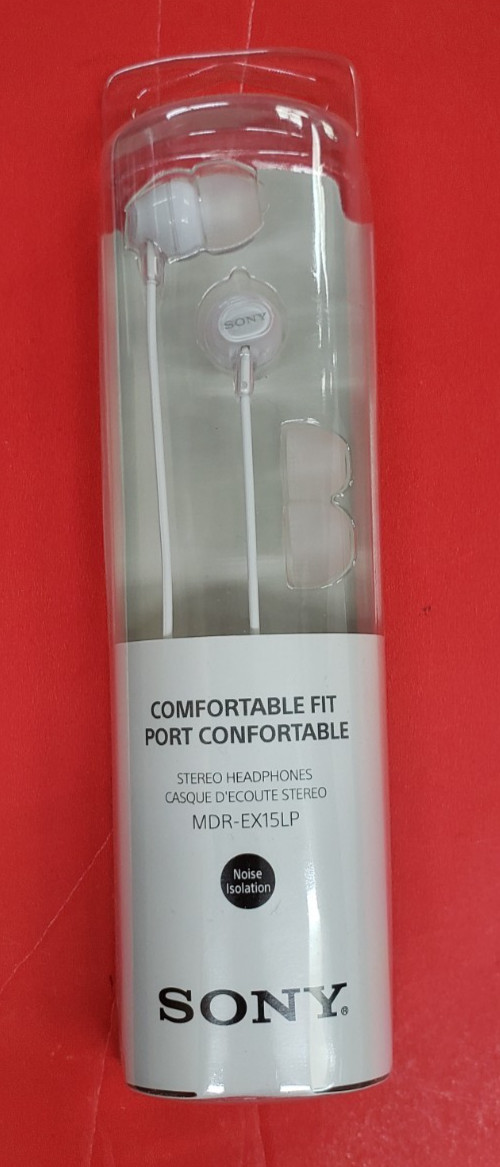 Sony MDREX15LP In-Ear Earbud in ear Headphones Headset (No Mic) White
