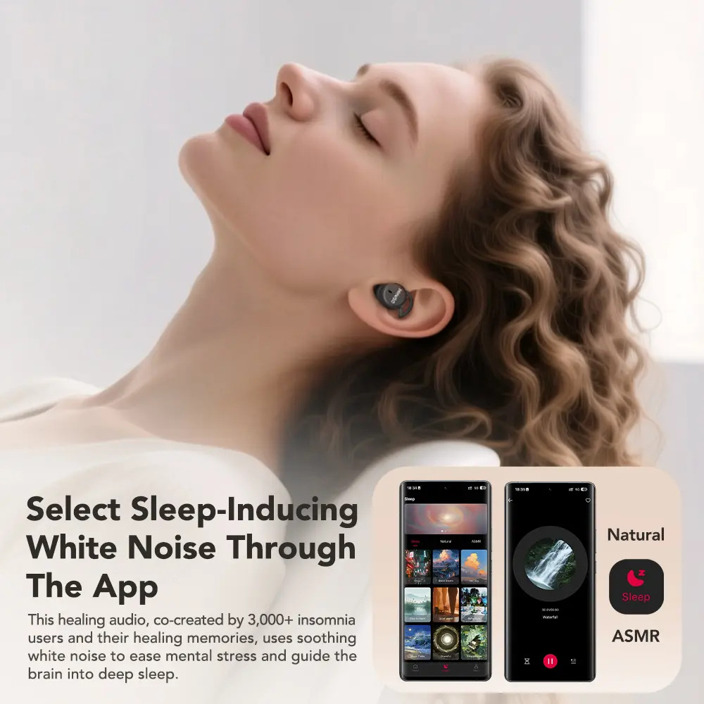 MINISO MS217 Wireless Earbuds Bluetooth 6.0 Headphones, Sleep Earbuds, Waterproo