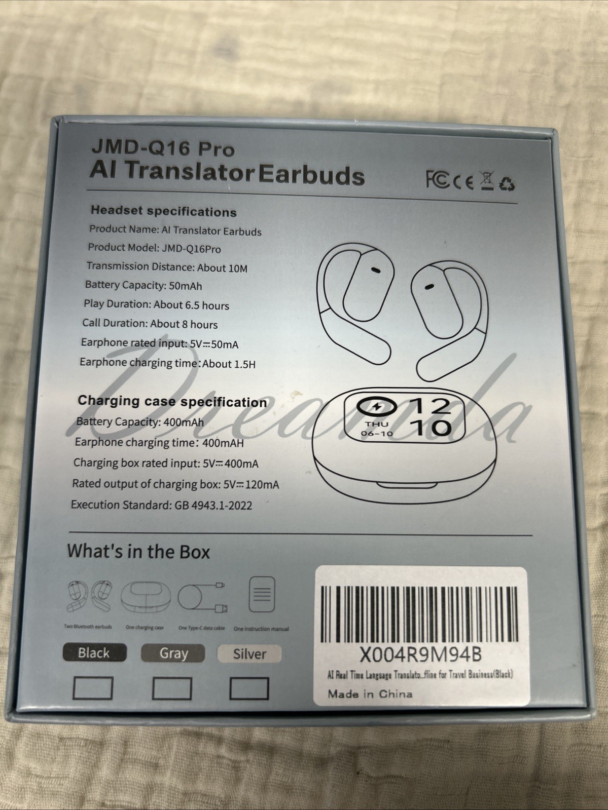 Dreamda Q16 Pro Ai Language Translation Real Time Earphones Original