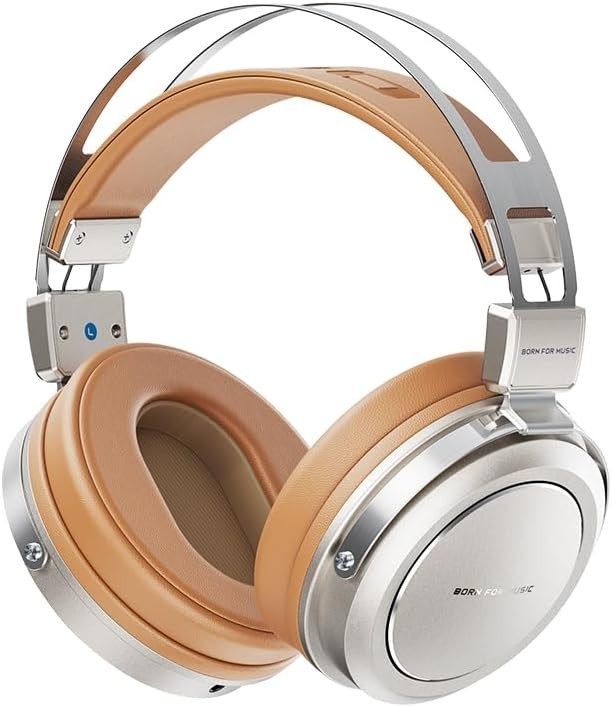 FiiO/JadeAudio JT1 Professional Studio Headphones 50mm Diaphragms w/Mic (Gold)