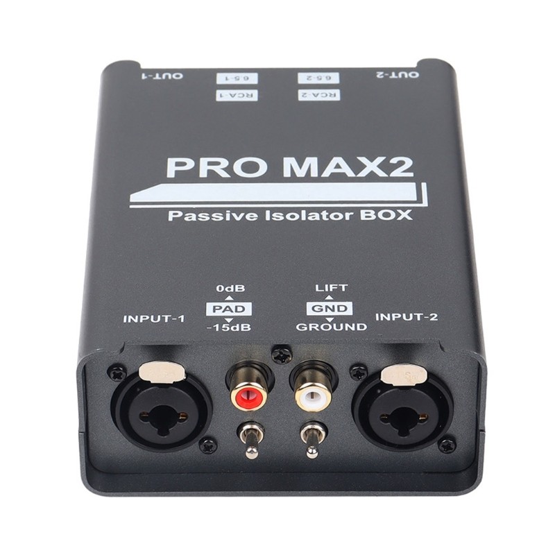 2 Way Sound Isolator Sound Current Noise Elimination Isolator Mixer Broadcast
