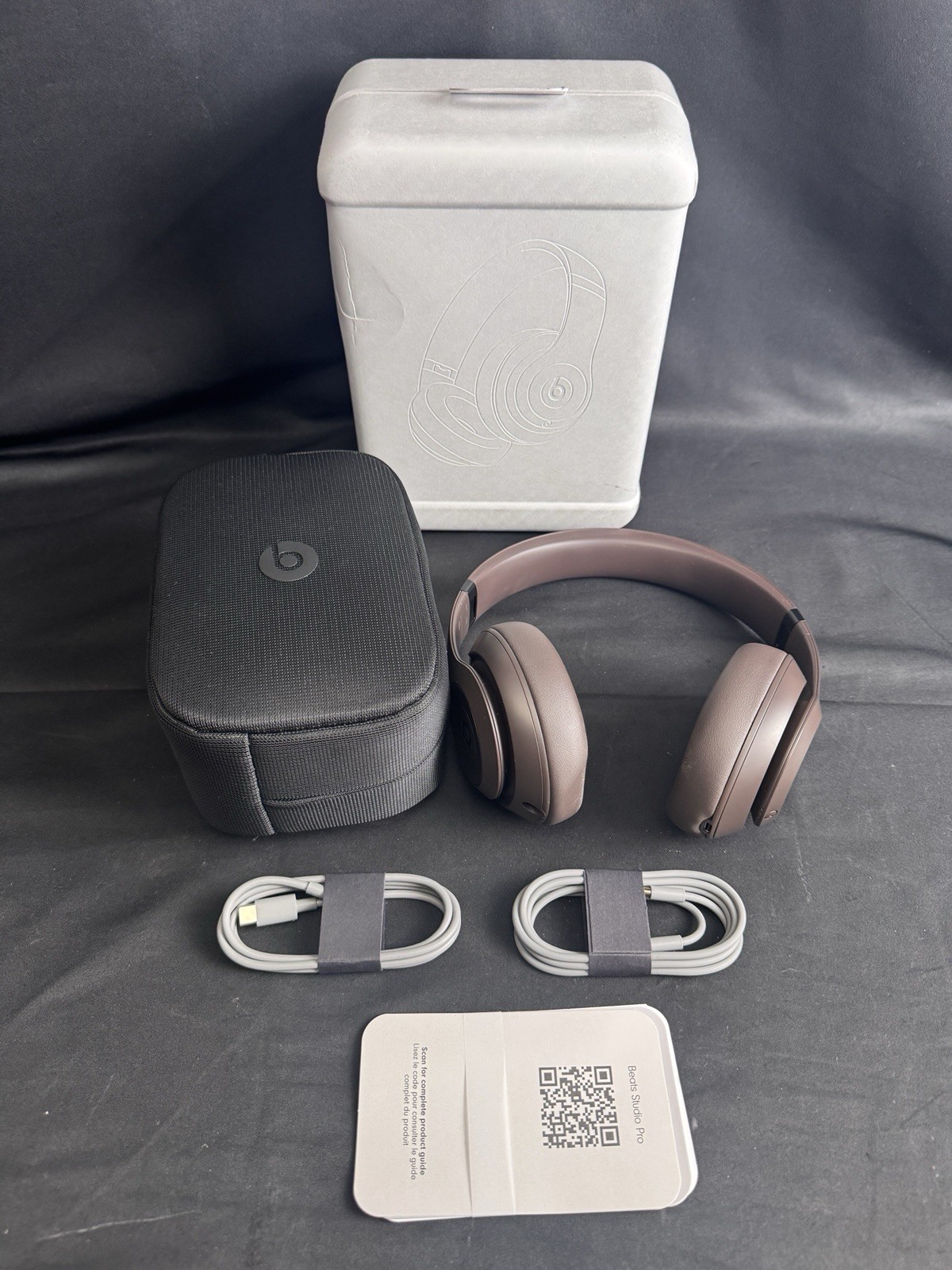 Beats Studio Pro Wireless Bluetooth Noise Cancelling Headphones Deep Brown READ