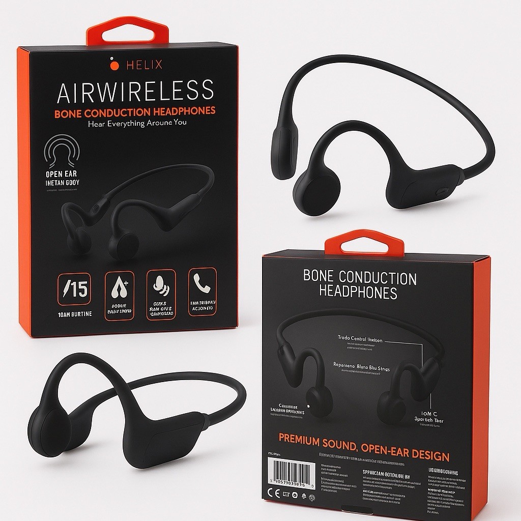 Wireless Bone Conduction Headphones BT 5.3 Open Ear Sport IPX5