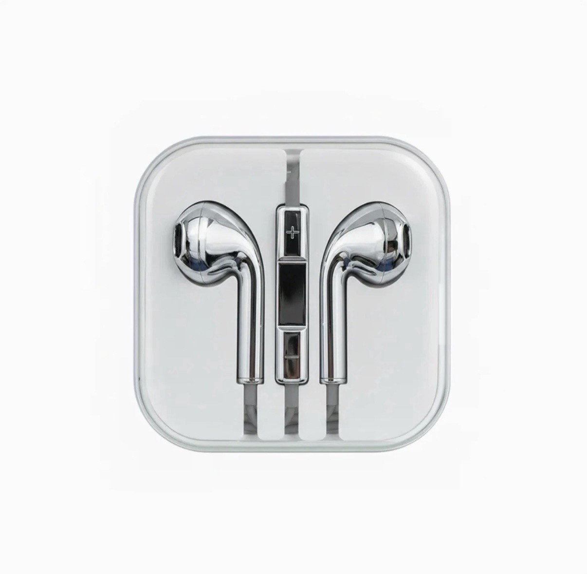 🇺🇸 Chrome Silver Wired Earphones Earbuds w/ Mic & Volume Control USB C port 💿
