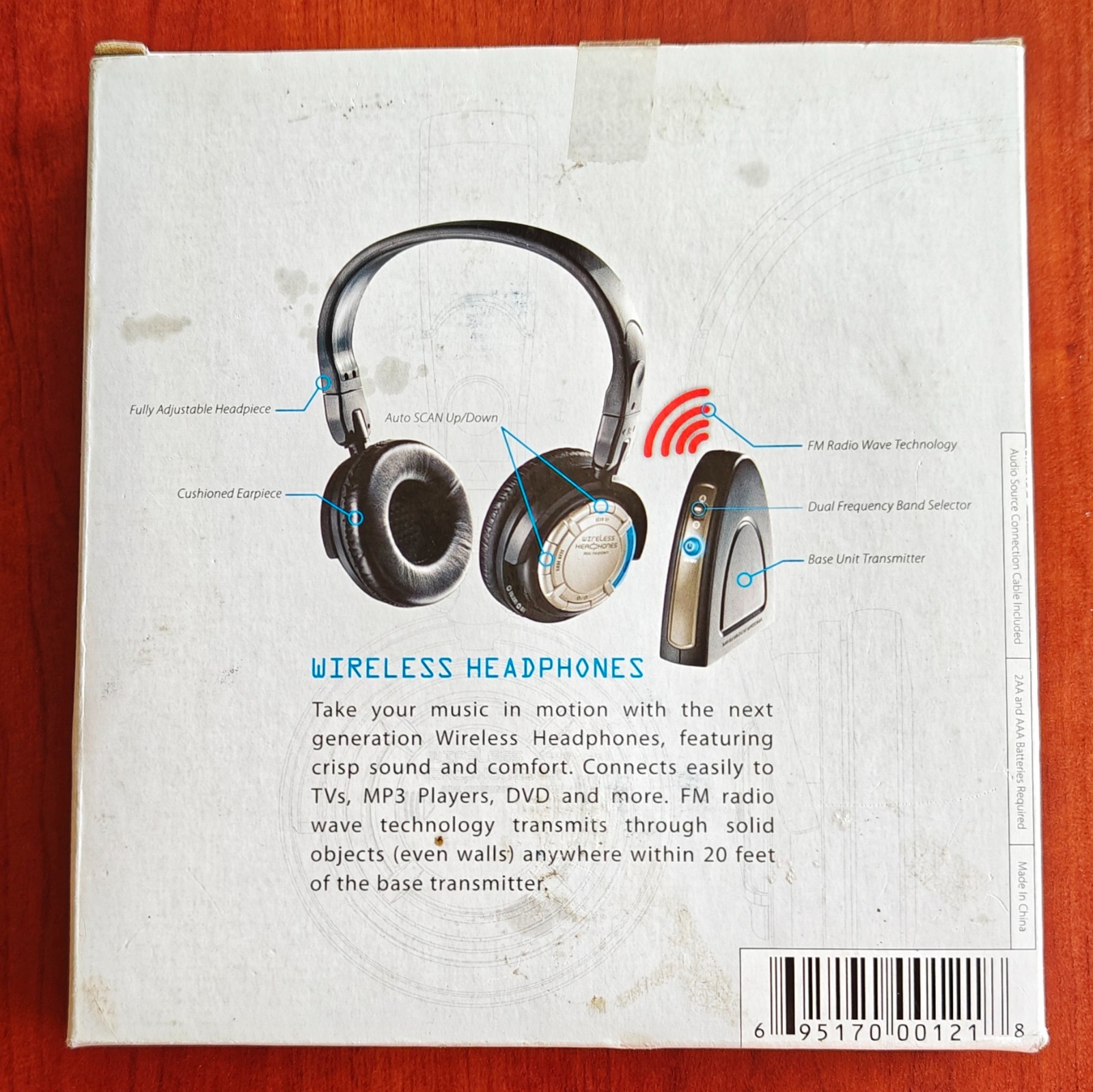 OneWorld Dual FM Frequency Wireless Headphones – SEALED IN BOX