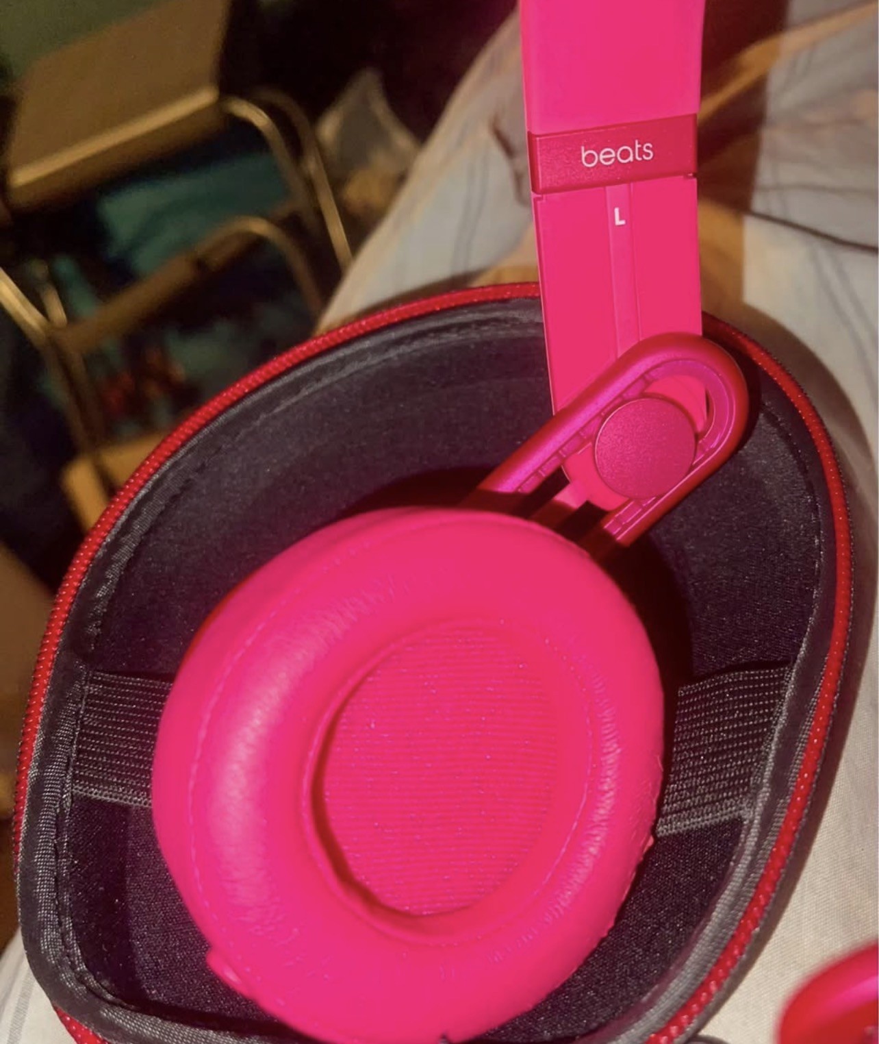 Beats Mixr Dj Professional Wired Headphones Candy Pink Reflective Logo Version