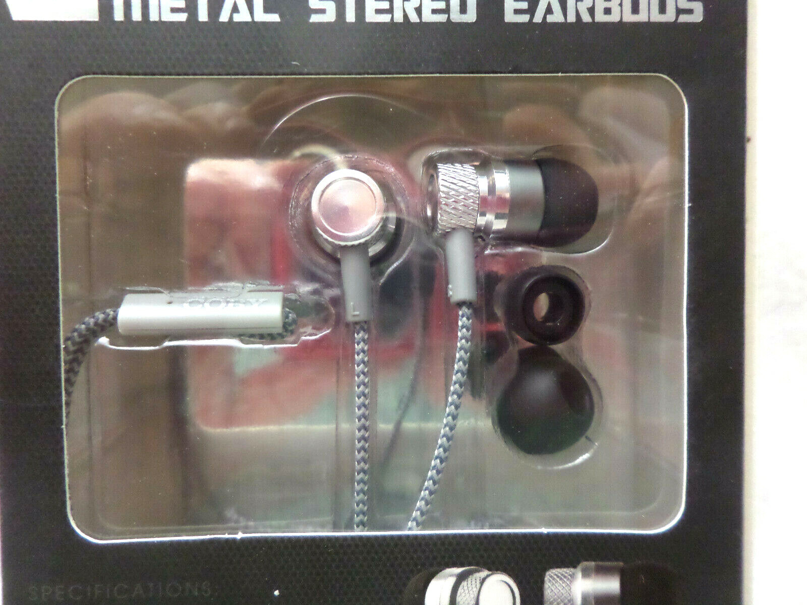 New Coby CVE-200 Jammerz Metal Stereo Earbuds With built-in Microphone CVE200