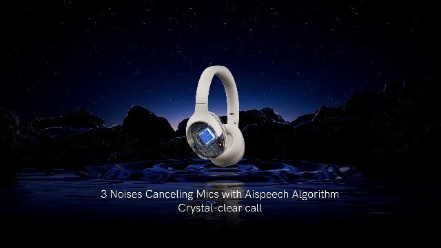 Active Noise Cancelling Bluetooth Headphones, 60H Playback, Hi-Res Audio, Custom