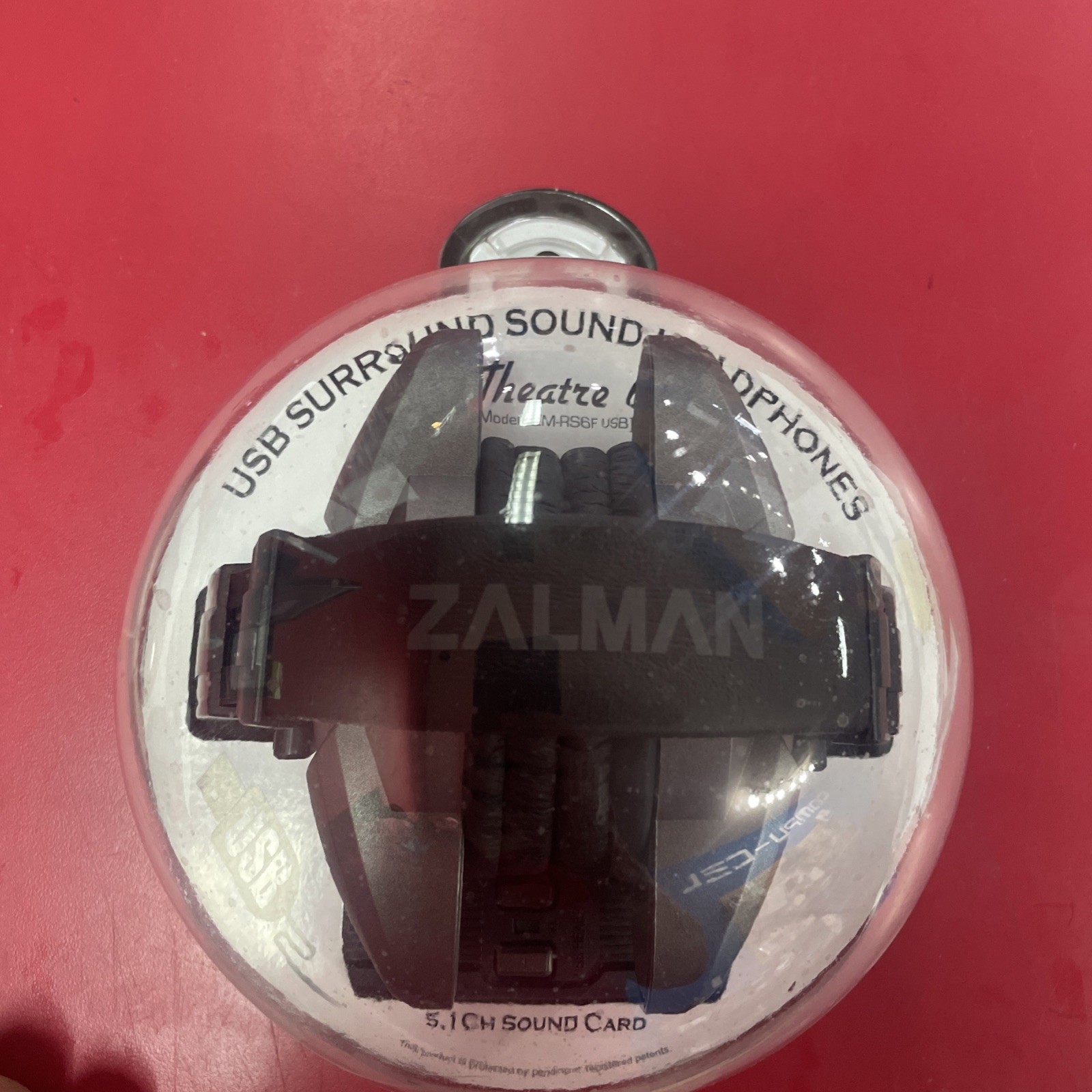 Vintage Zalman Theatre 6 USB 5.1 Surround Sound Over-Ear Headphones ZM-RS6F USB