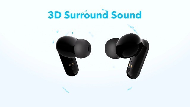 Noise Cancelling Wireless Earbuds, Powerful Bass, 45H Playtime, IP54, Bluetooth