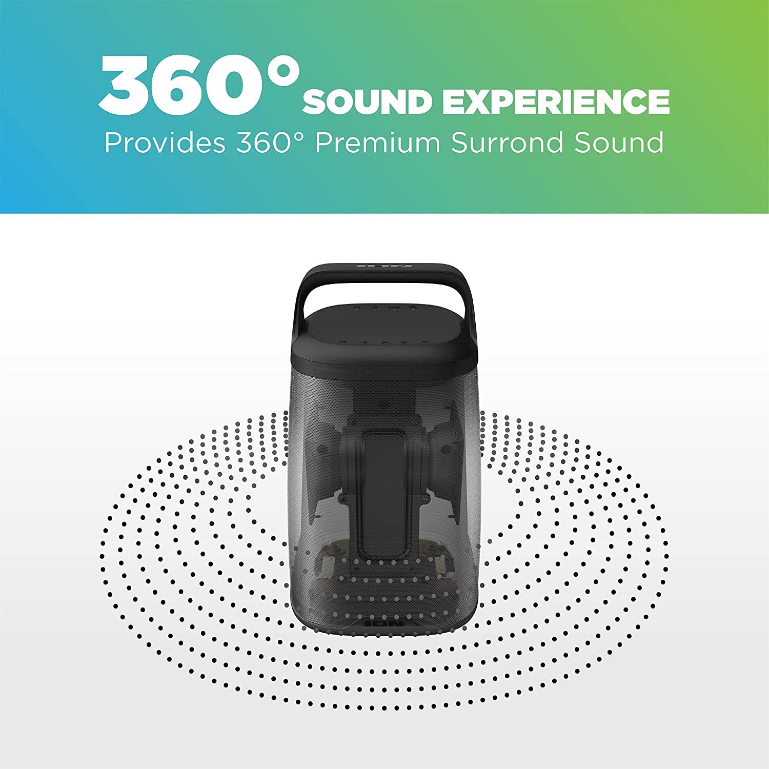 ION Audio Acadia 30W Waterproof BT Speaker Seller Refurbished-Very Good