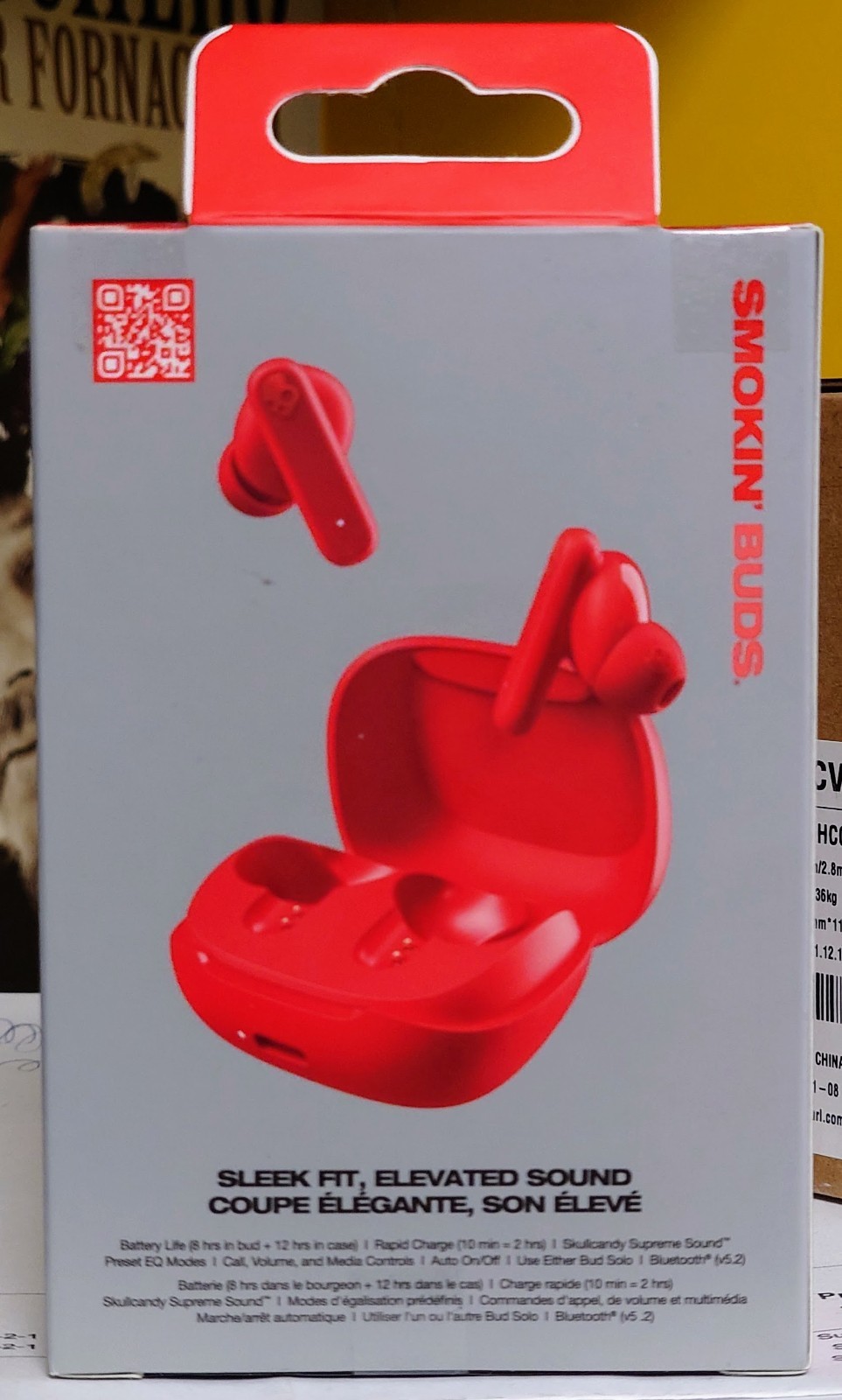 New Skullcandy Smokin Buds True Wireless Earbuds Red S2TAW-T967