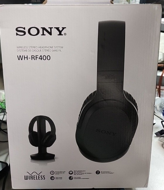 Sony Headphone WH-RF400 Wireless Stereo System 120V Home Theatre NIB,