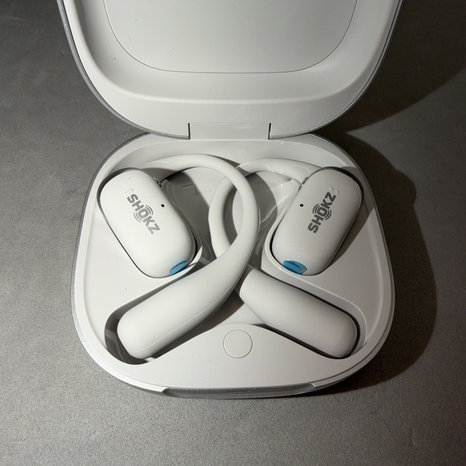 Shokz OpenFit 2+ Wireless Earbuds – Silver