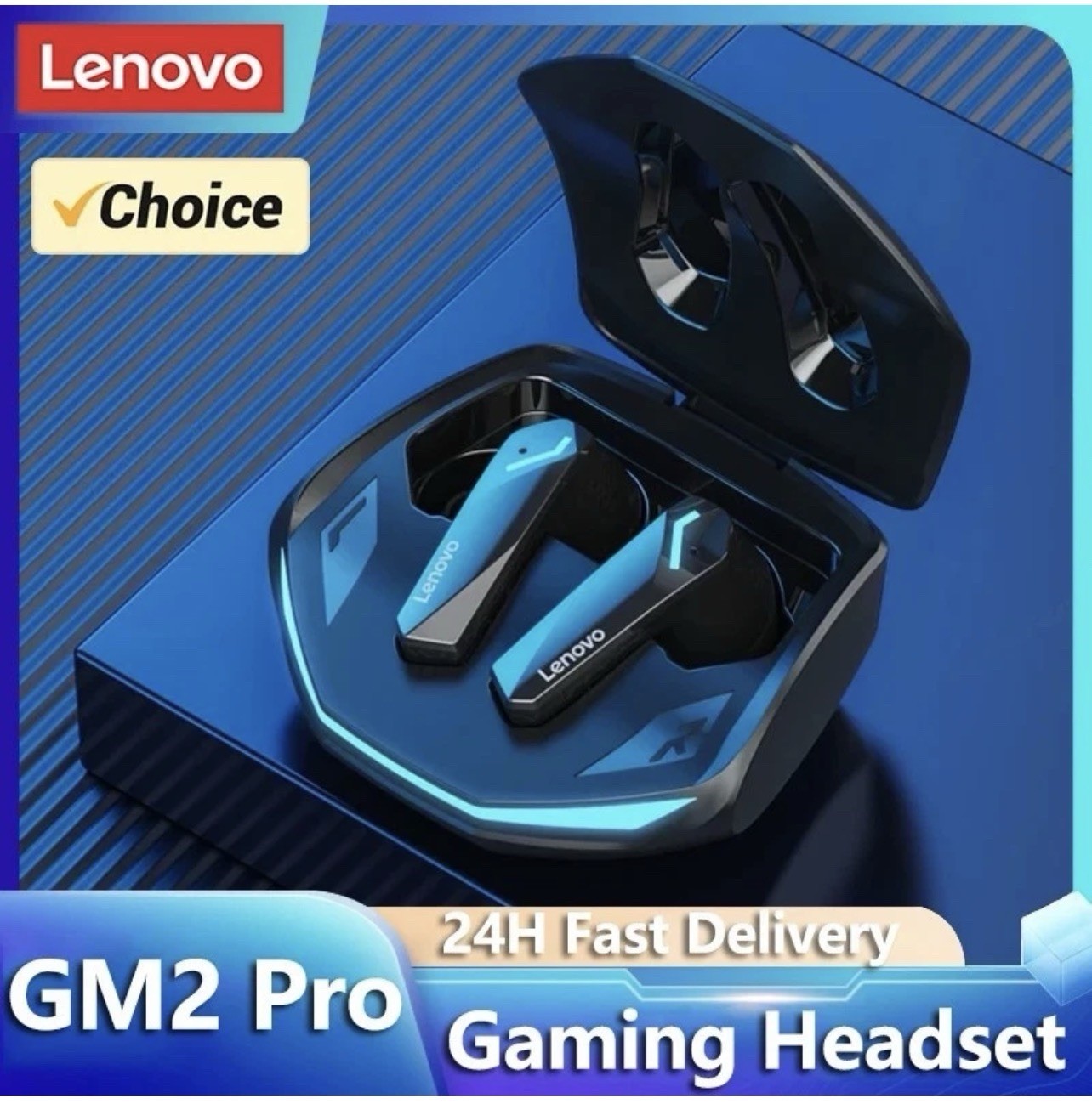 Lenovo GM2 Pro TWS Wireless Earbuds Bluetooth 5.3 Waterproof Headphones with Mic
