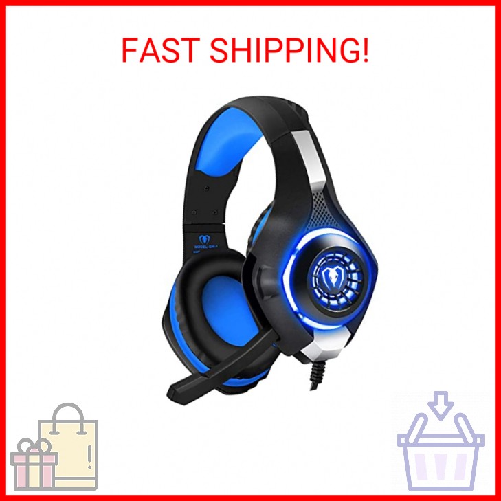 BlueFire Wired Gaming Headset for PS4 PS5 Xbox One PC – Over-Ear Headphones with
