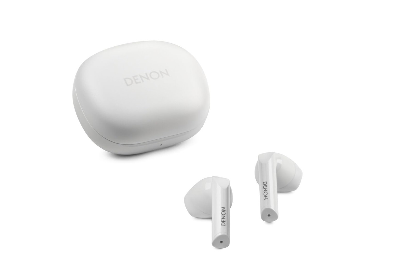 Denon AHC500W True Wireless Earbuds USB-C Qi Charging 12mm Bio-Cellulose White