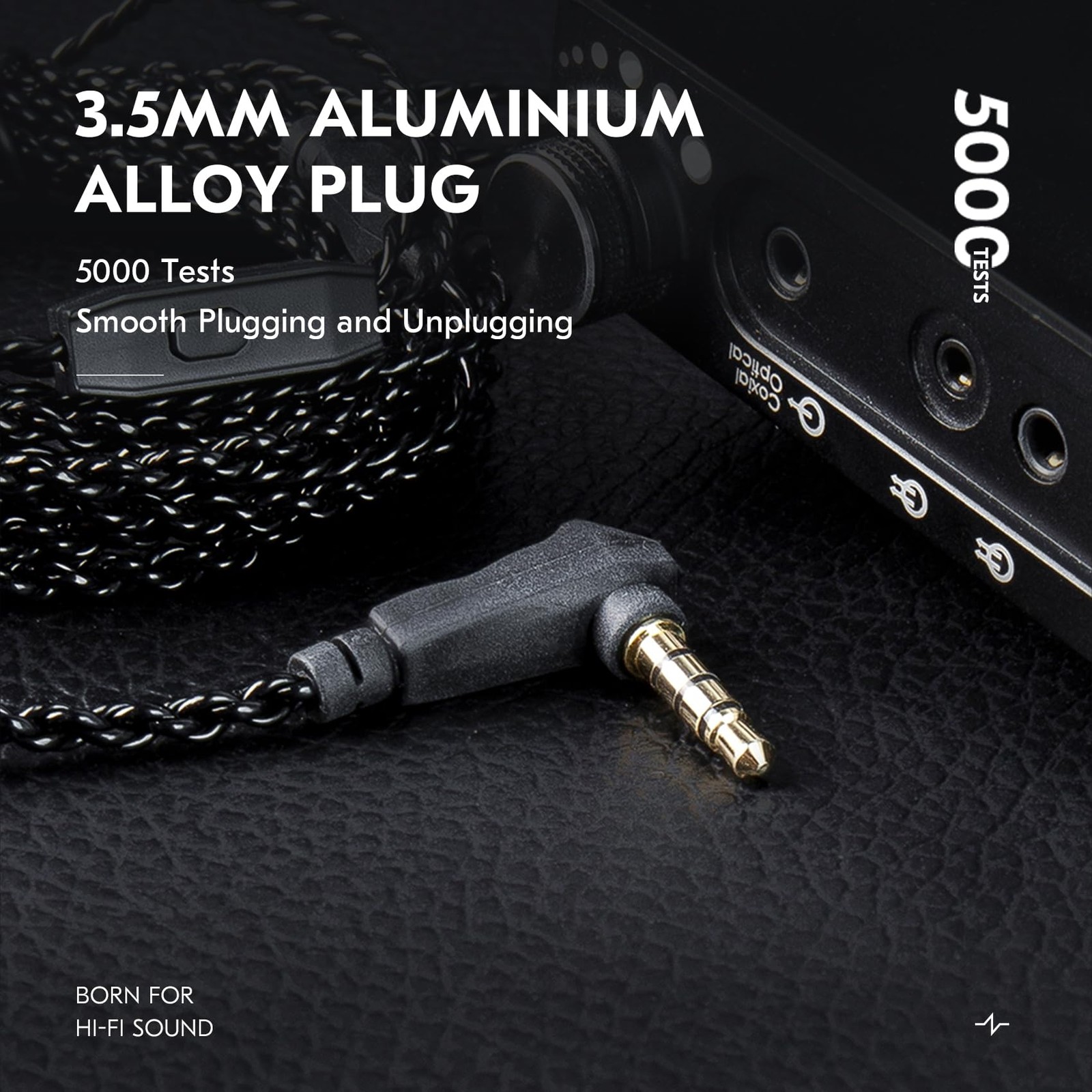 EZ EAR KZ ZS10 PRO Cable QDC 3.5mm no Mic Dark