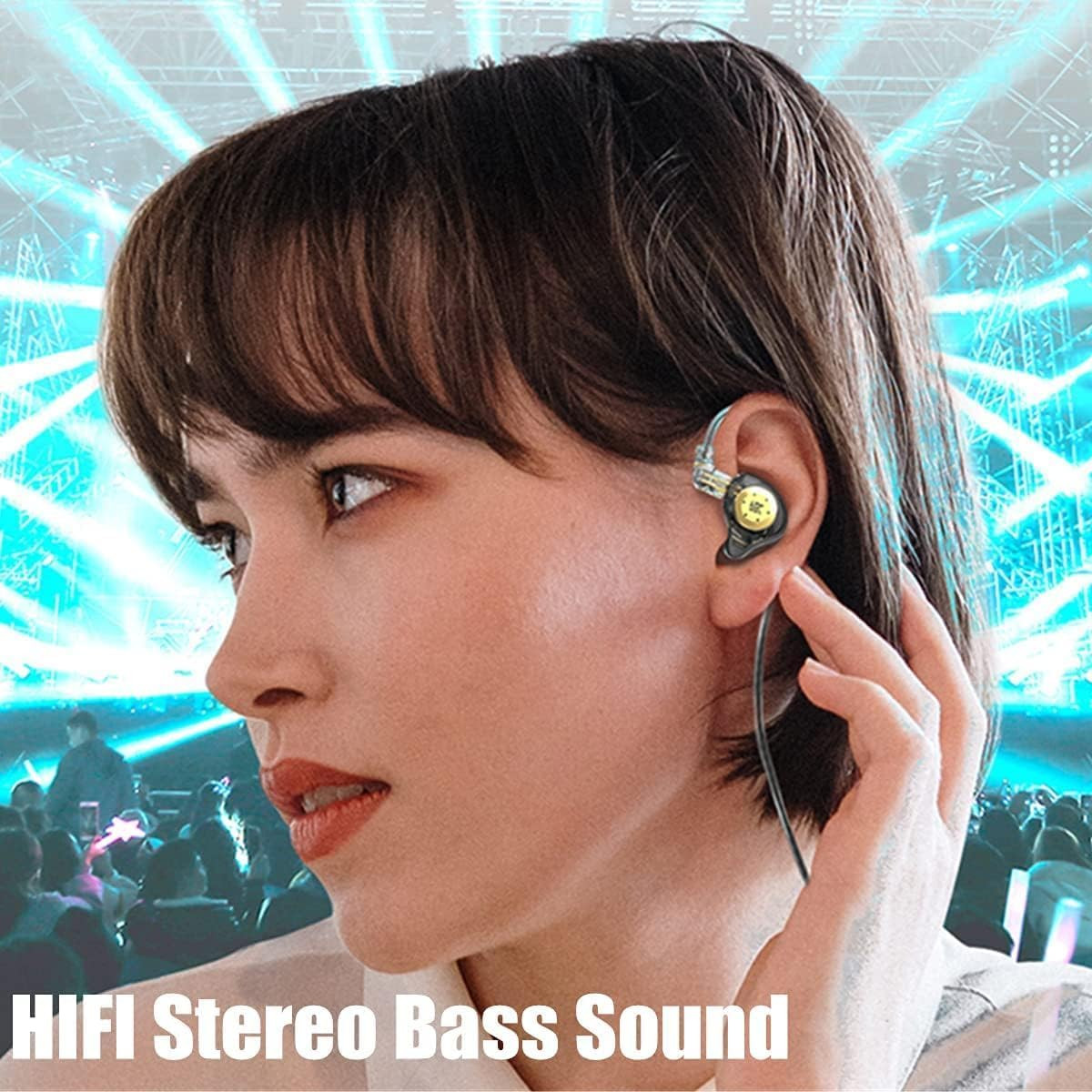 keephifi KZ EDX Pro in Ear Monitors KZ Headphones IEM Earphones with Dual DD HiF