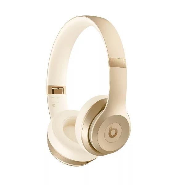 Beats Solo 4 Bluetooth Wireless On-Ear Headphones Gold – Excellent