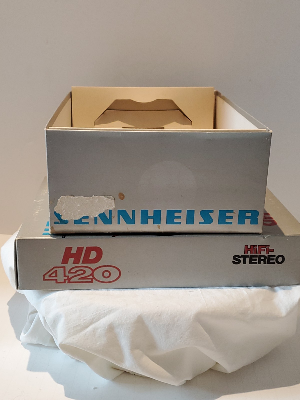 VTG 1980 Sennheiser HD 420 Headphones Original Box Made In Germany- WORKING