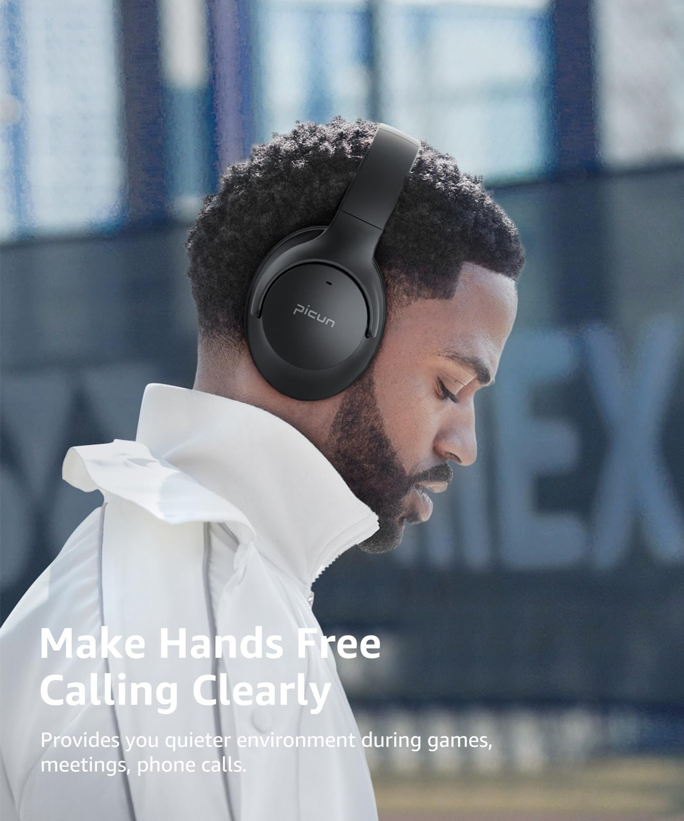 Picun ANC-05L Active Noise Cancelling Headphones Wireless Over Ear Foldable